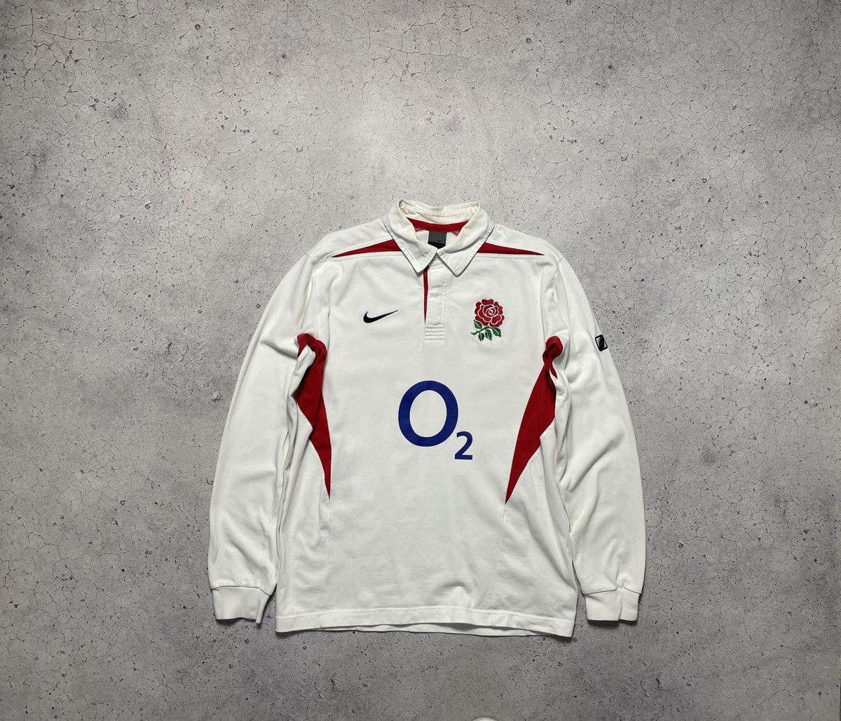 Nike Nike Vintage England Rugby League O2 Sweatshirt Y2K Jersey Size US L / EU 52-54 / 3 - 1 Thumbnail