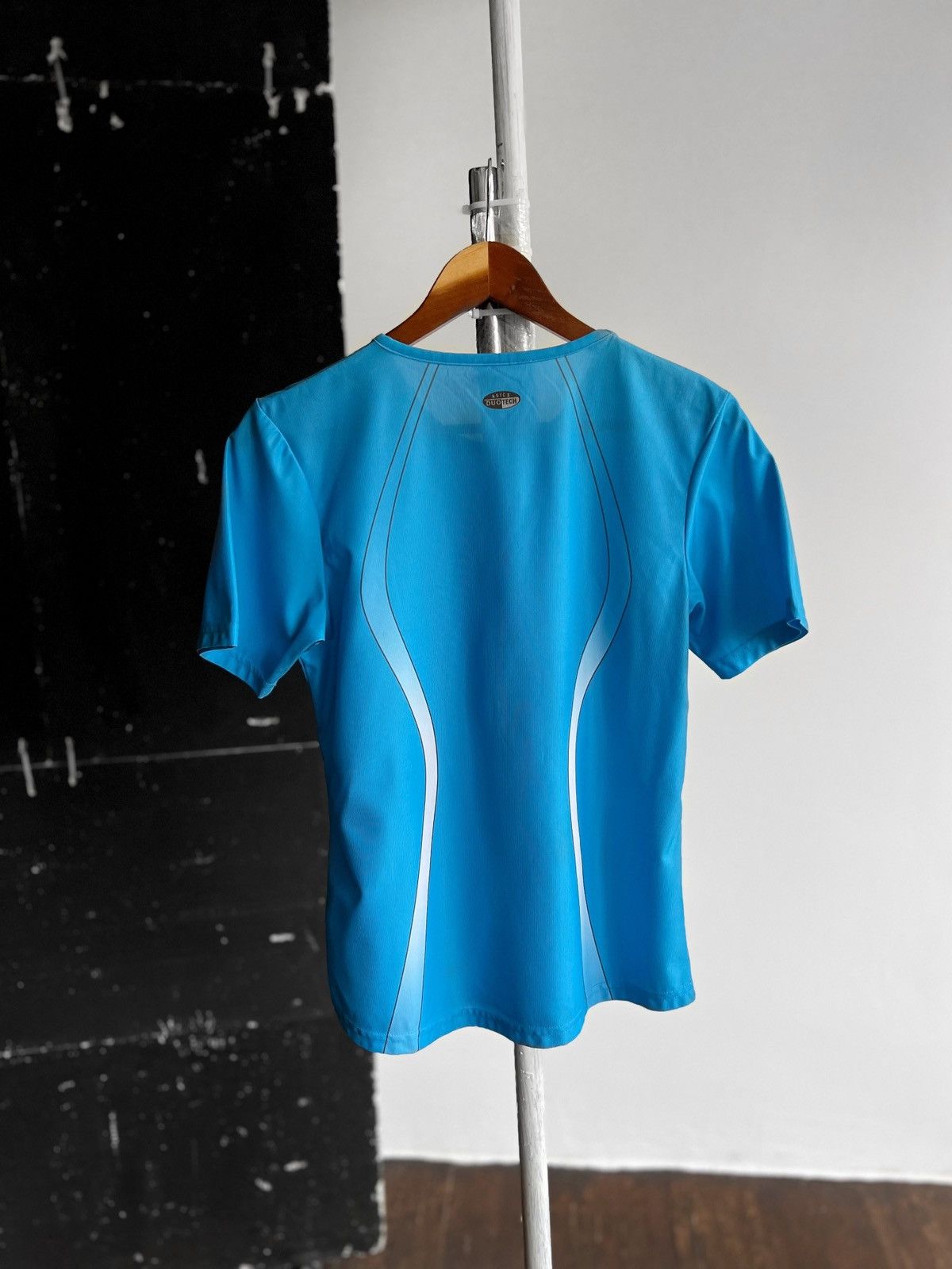 Asics × Vintage Asics Womens Blue Vintage Active Short Sleeve T-Shirt Size S / US 4 / IT 40 - 3 Thumbnail