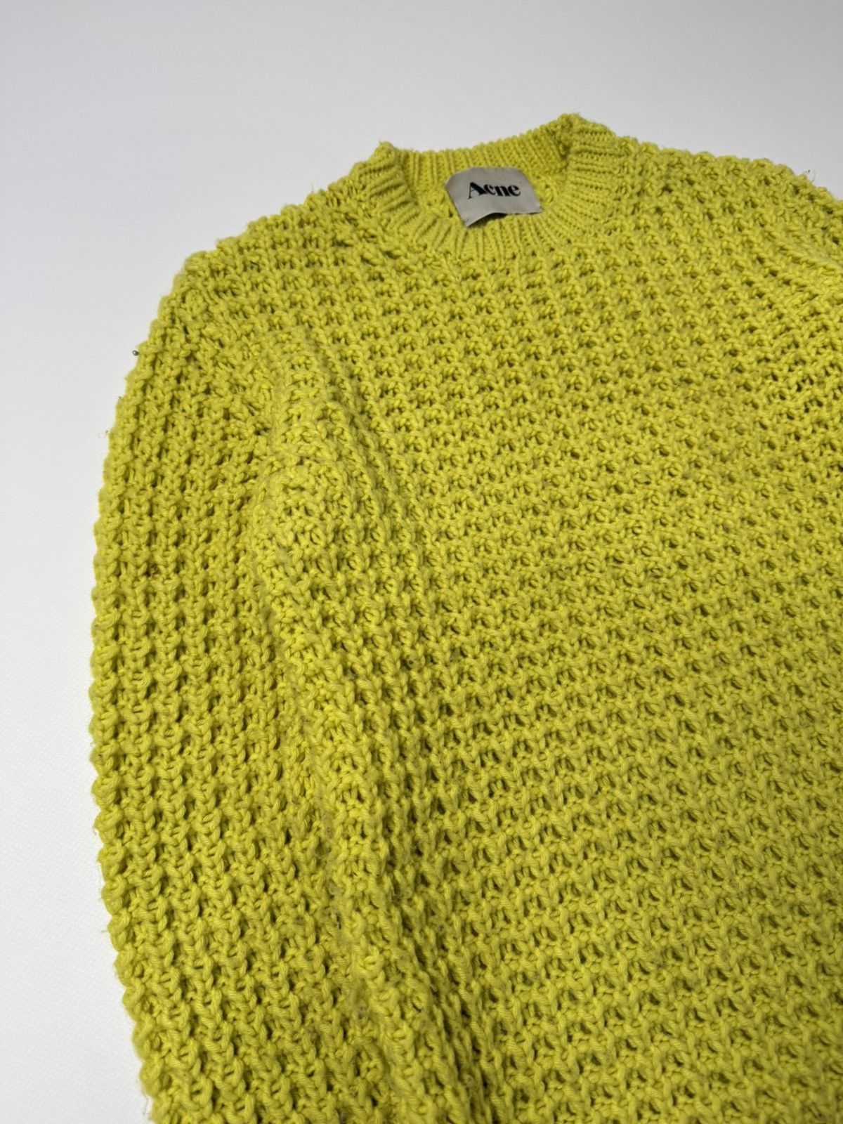 Acne Studios Acne Studios Lina pineapple PAW12 Wool Waffle Knit Sweater Size US S / EU 44-46 / 1 - 4 Thumbnail