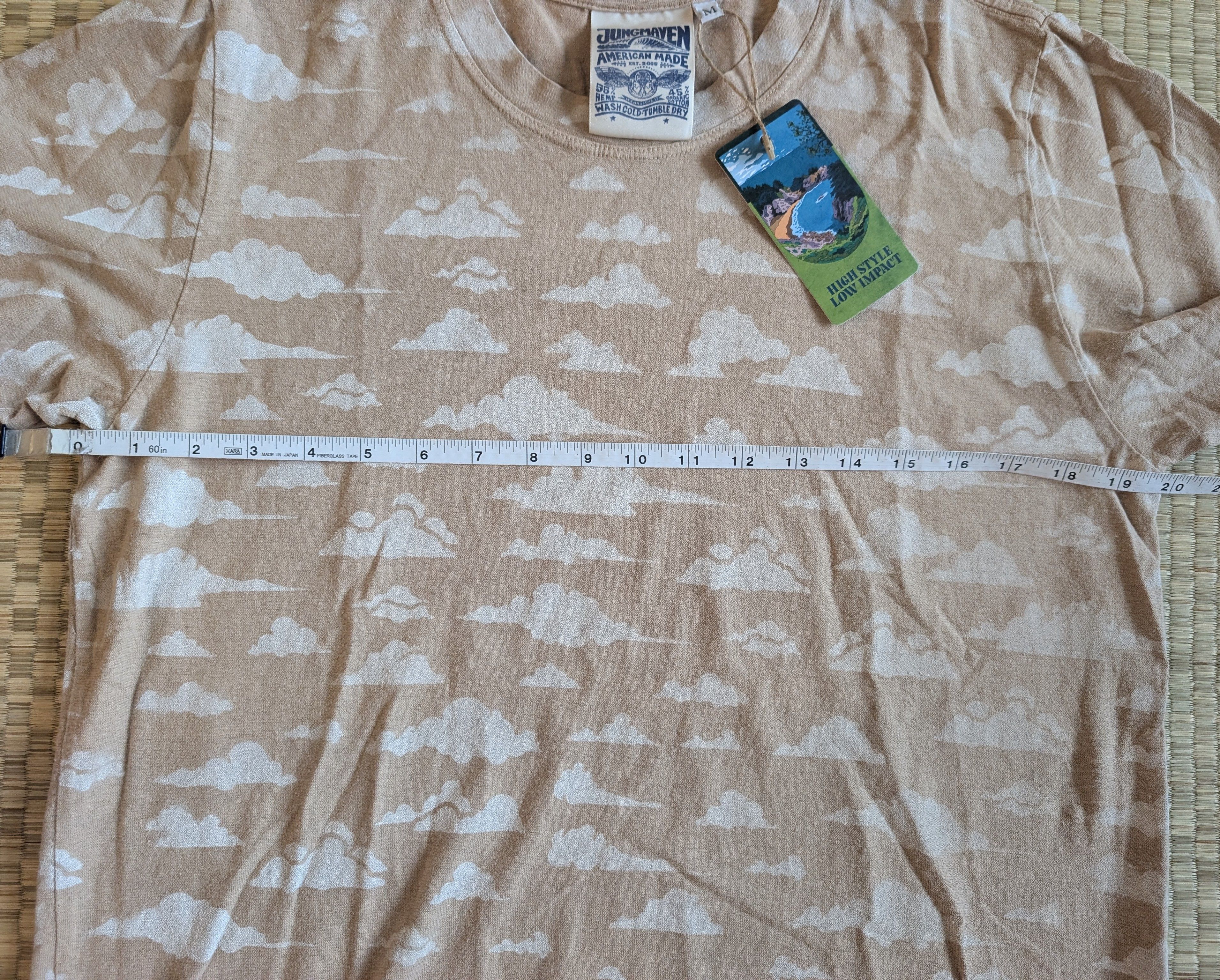 Jungmaven NWT RARE Jungmaven Clouds Jung Hemp T-shirt Made in USA Size US M / EU 48-50 / 2 - 4 Thumbnail