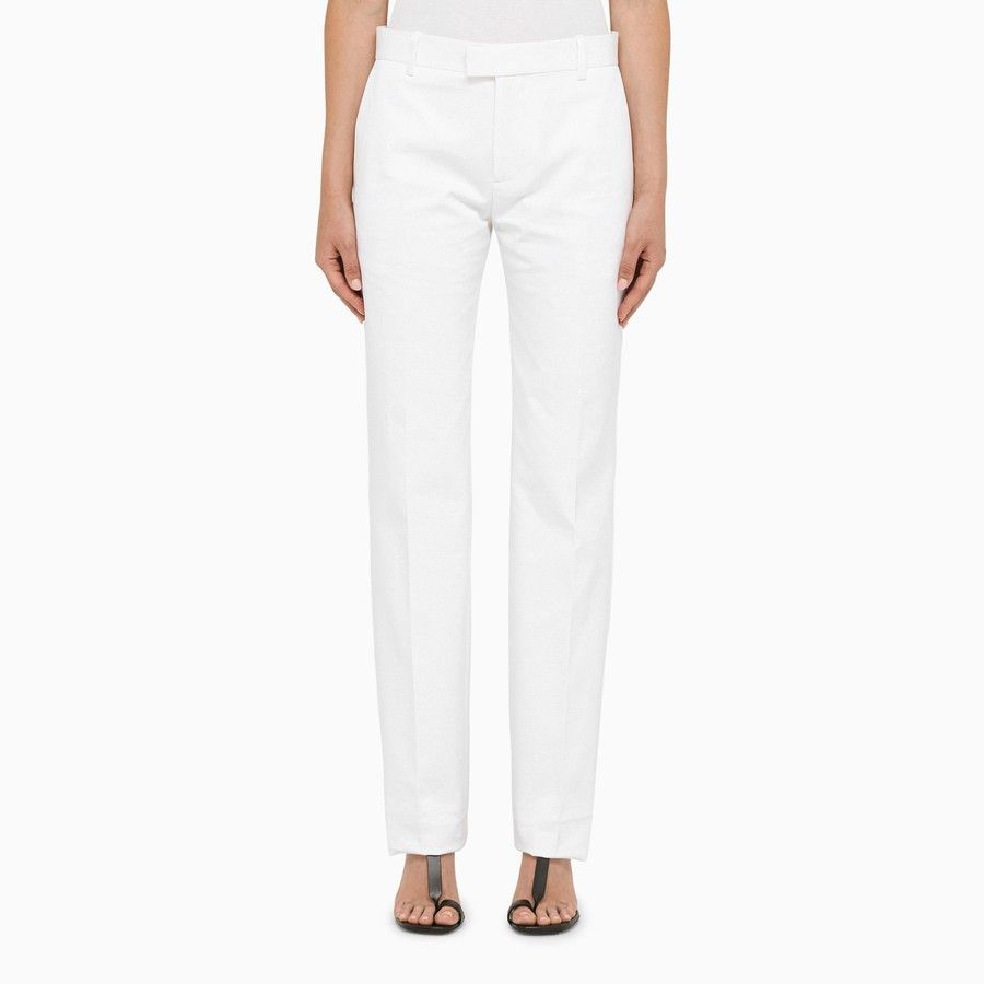 image of Bottega Veneta O1D2Blof01223 Trousers In White, Women's (Size 40)