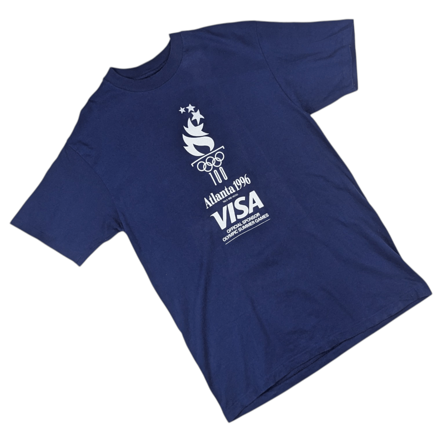 USA Olympics 1996 Olympics Atlanta Vintage Tee Shirt Single Stitches Size US M / EU 48-50 / 2 - 3 Thumbnail