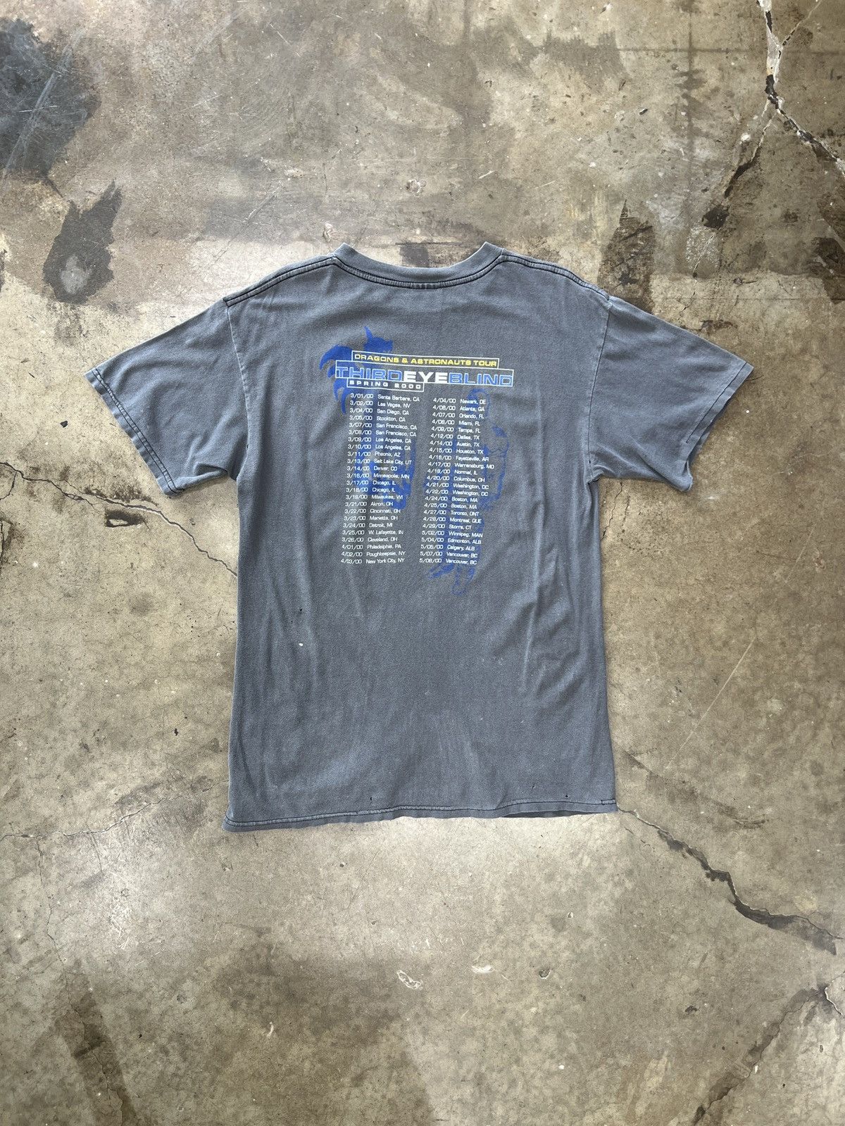 Band Tees Vintage 2000 Third Eye Blind Blue Band Tee Large Size US L / EU 52-54 / 3 - 5 Thumbnail