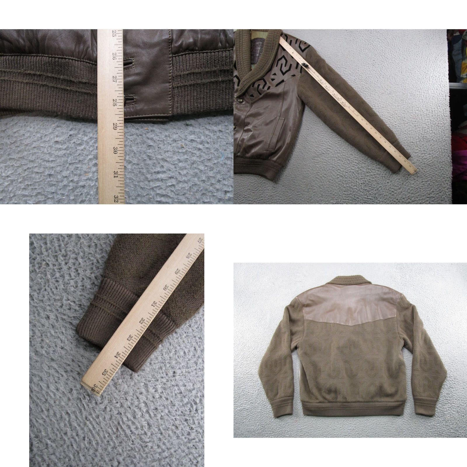 Vintage VINTAGE Torras Leather Wool Jacket Men's Size 48 Brown Made in Spain Read Size US M / EU 48-50 / 2 - 8 Thumbnail