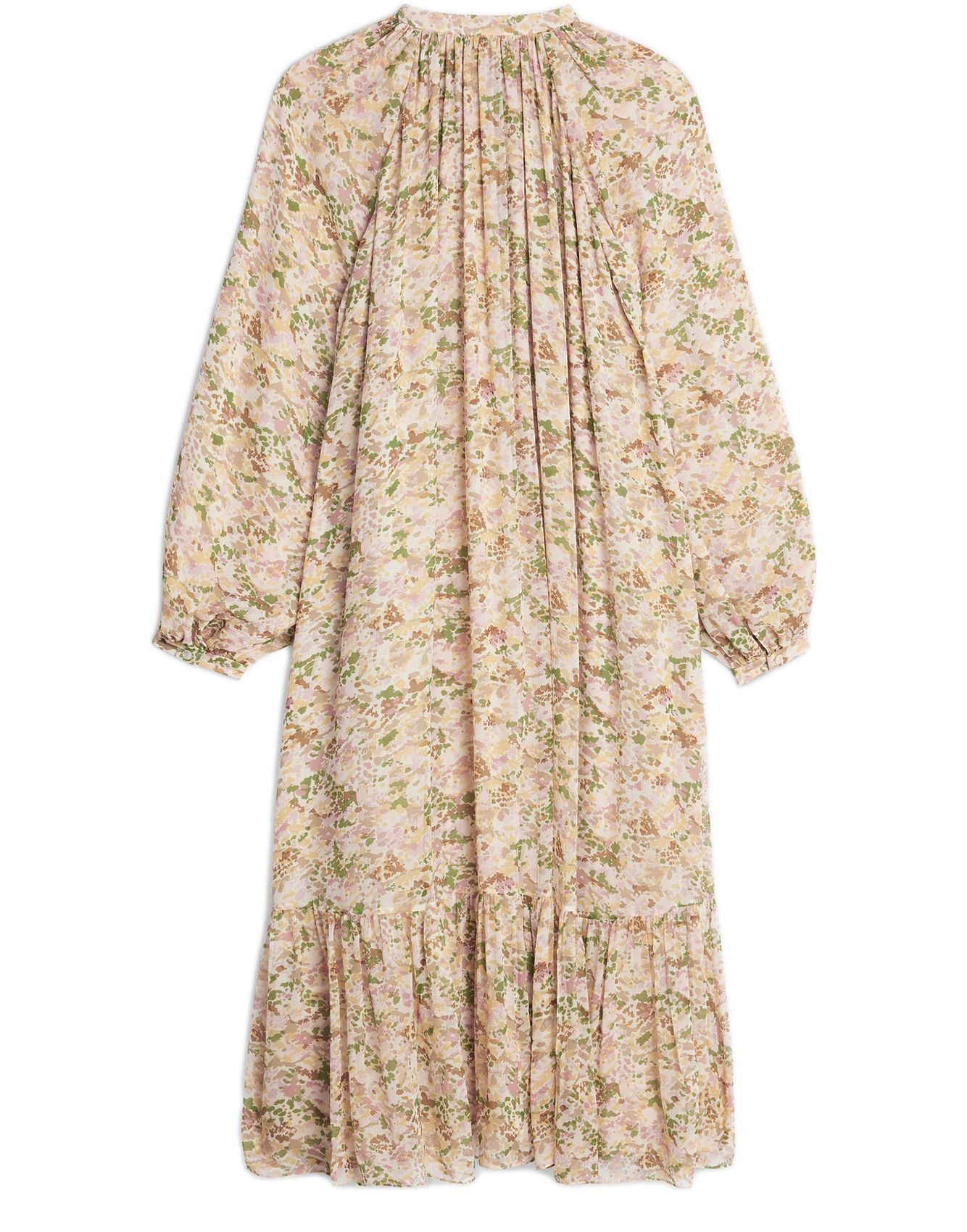 Celine o1bcso1str0824 Folk Dress In Silk Crepon in Multicolor Size XXS / US 00 / IT 34 - 2 Thumbnail