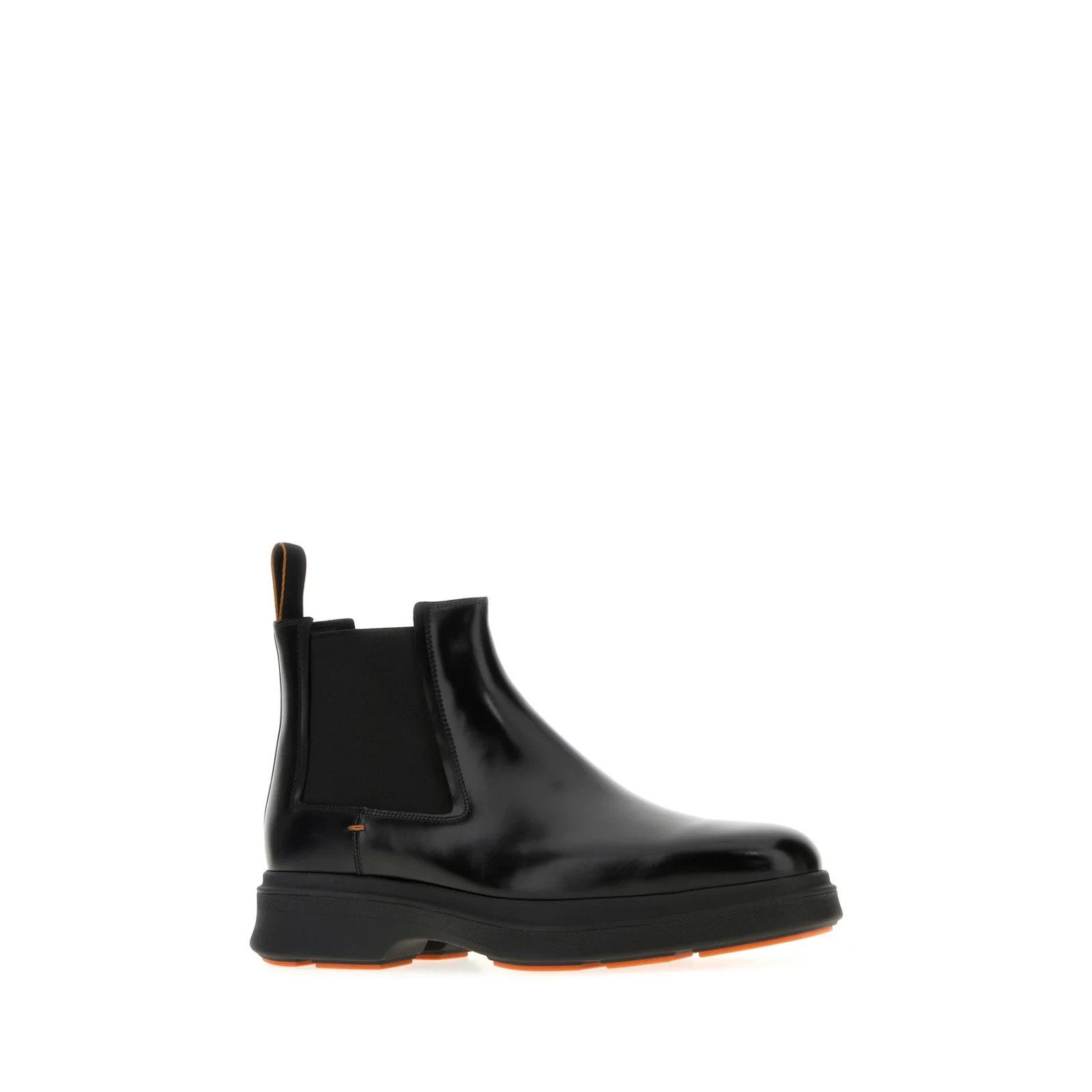Santoni SANTONI Easy Nova Black Leather Ankle Boots New & Authentic Size US 6.5 / EU 39-40 - 2 Thumbnail