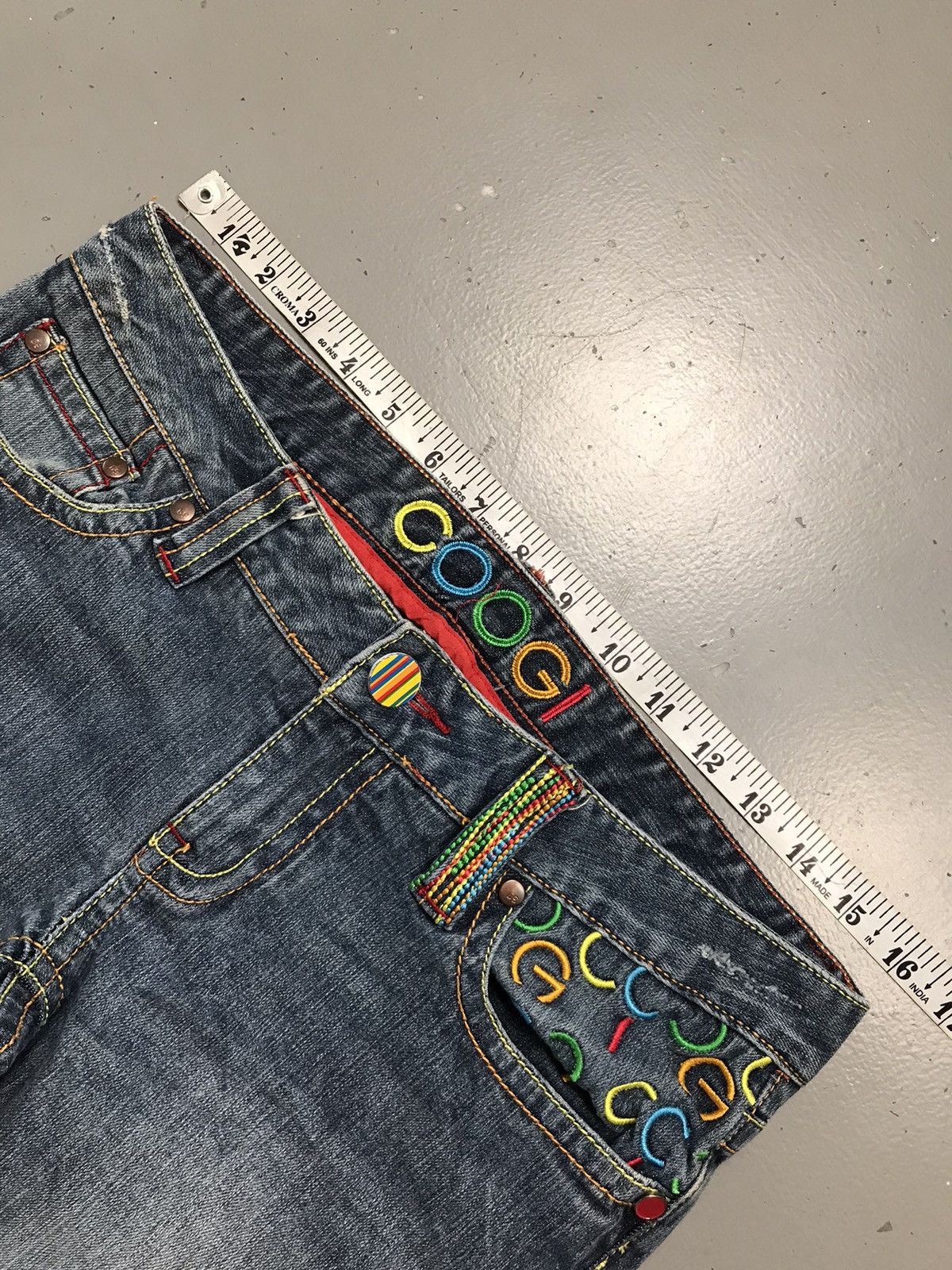 Coogi Vintage Coogi SpellOut embroidered denim jort Size 32" / US 10 / IT 46 - 6 Thumbnail