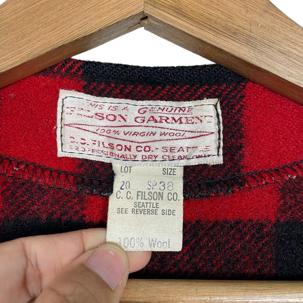 Filson Vintage 80s Filson Mackinaw Tartan Vest Size US S / EU 44-46 / 1 - 14 Thumbnail
