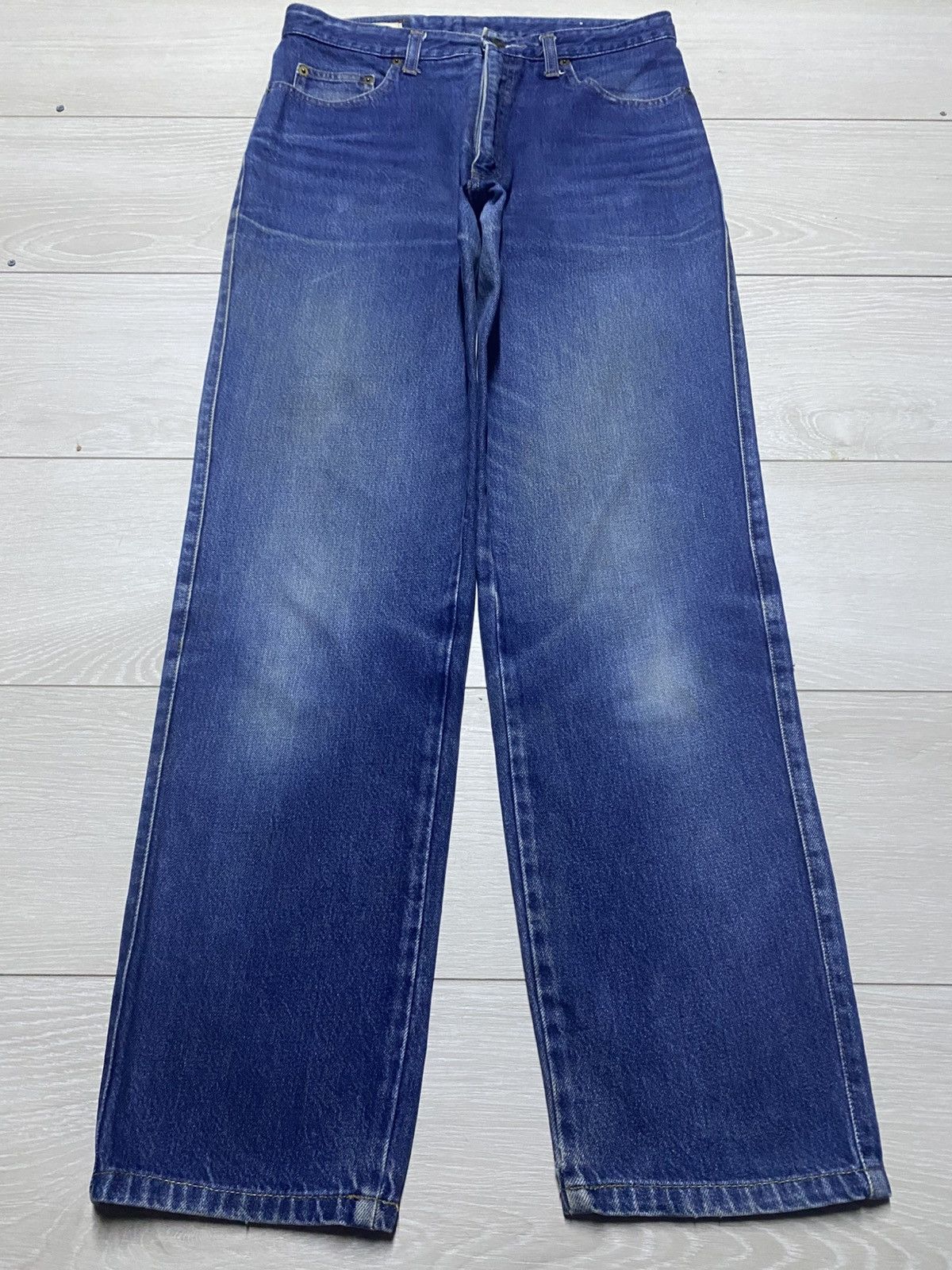 Japanese Brand Vintage Nouvelle Bobson Pro Blue Wash Tapered Leg Jeans Size US 30 / EU 46 - 1 Thumbnail