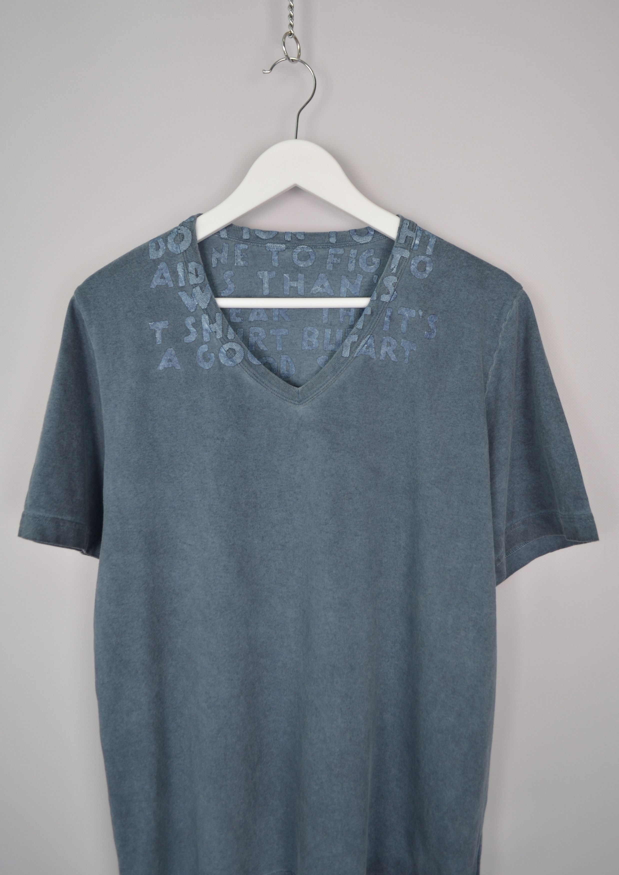 Maison Margiela Maison Martin Margiela AIDS Awareness Garment Dyed T-Shirt Size US M / EU 48-50 / 2 - 2 Thumbnail