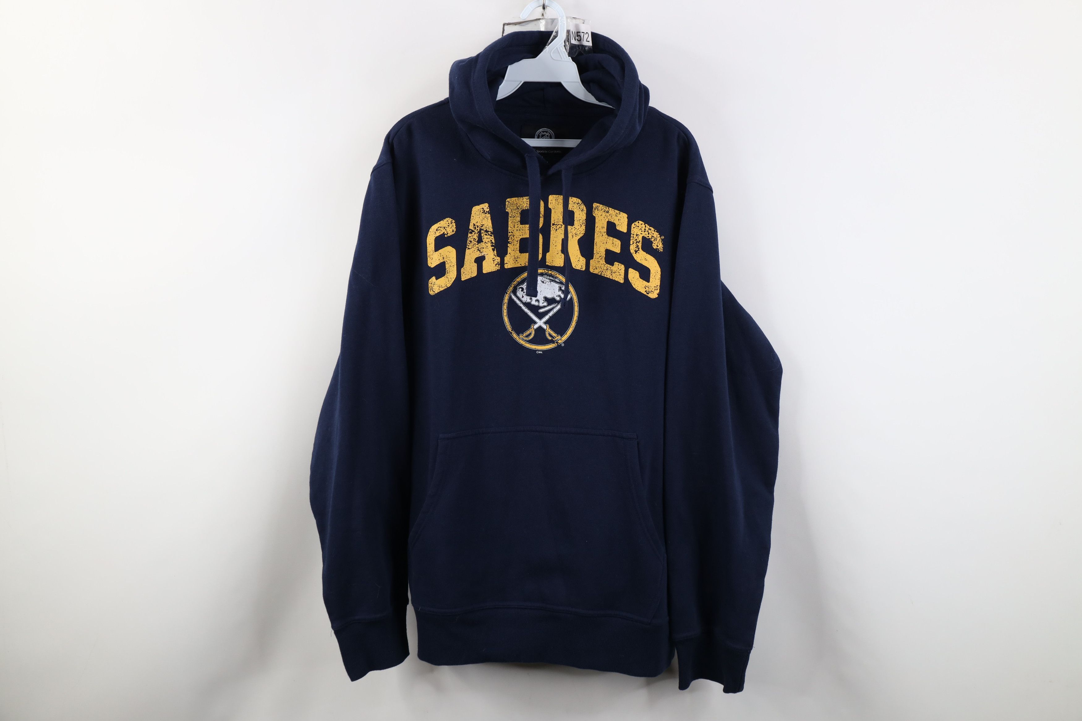 Vintage Vintage Y2K NHL Buffalo Sabres Hockey Hoodie Sweatshirt Blue Size US L / EU 52-54 / 3 - 1 Thumbnail
