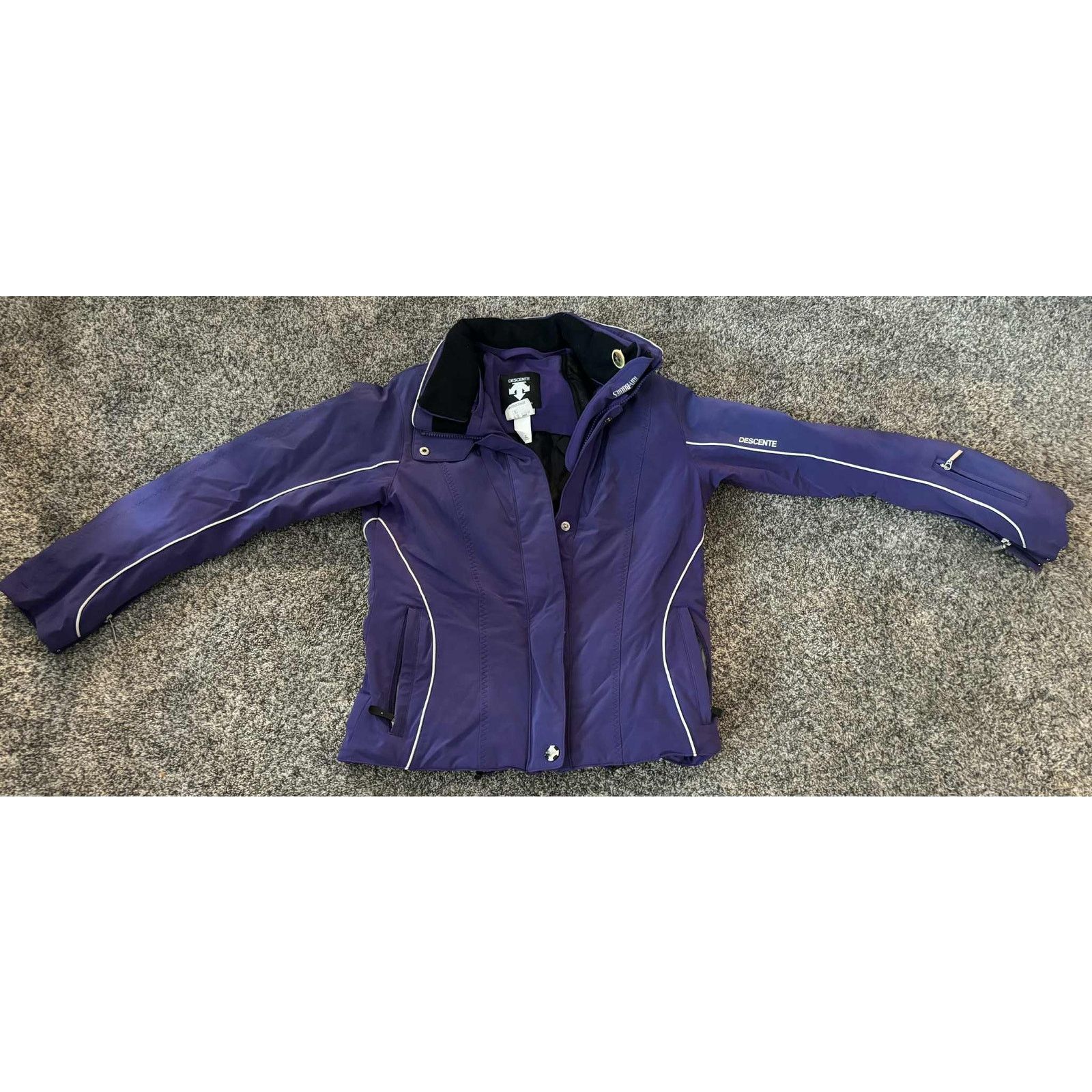 Descente Descente Zip Up Insulated Quilted Lined Ski Jacket Purple 8 Size M / US 6-8 / IT 42-44 - 2 Thumbnail