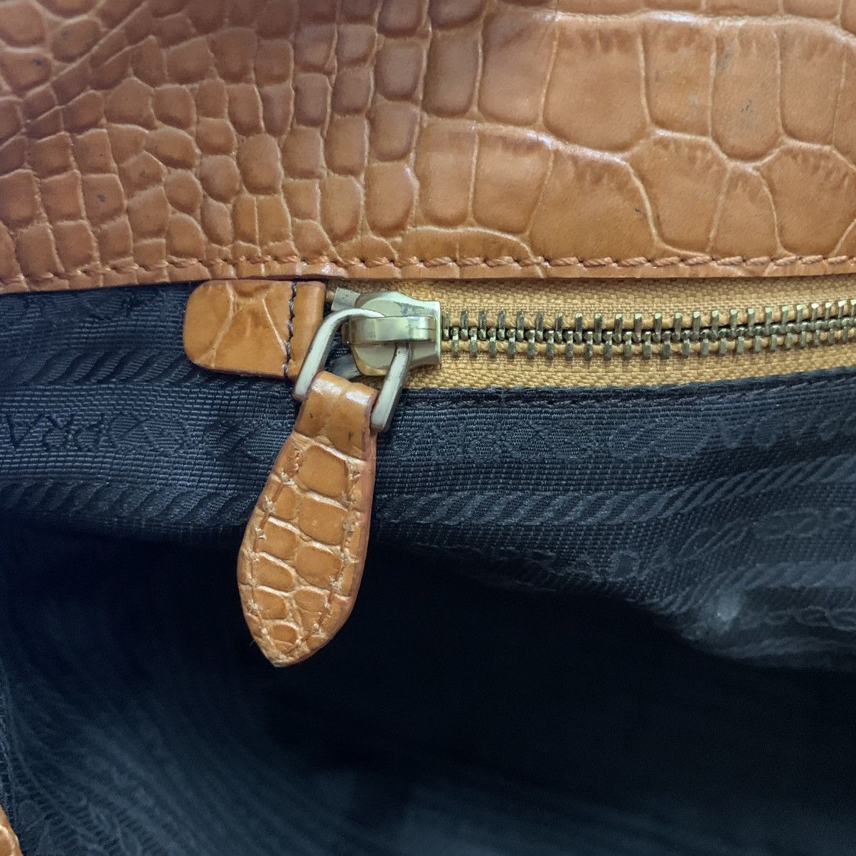 Prada Prada Leather Tote Bag Size ONE SIZE - 11 Thumbnail