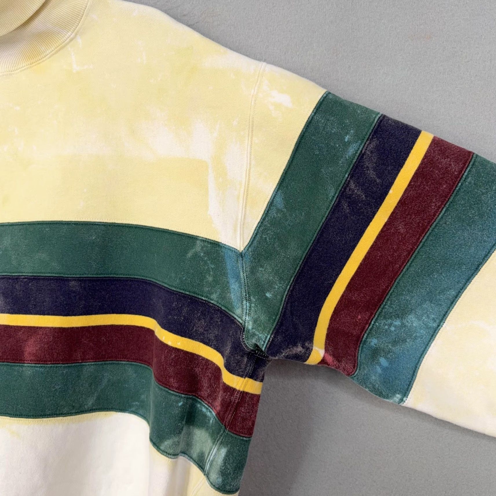 Polo Ralph Lauren VINTAGE Polo Ralph Lauren Sweatshirt Mens Large Cream Striped Turtleneck 90s Size US L / EU 52-54 / 3 - 6 Thumbnail