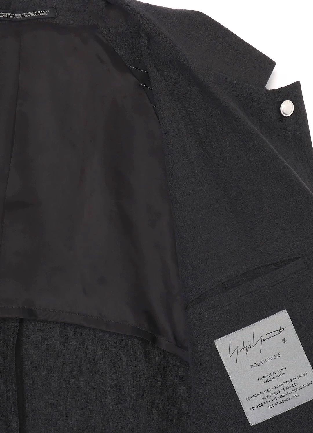 Yohji Yamamoto Yohji Yamamoto 24SS Belgian Linen Epaulet Silver Button Size US M / EU 48-50 / 2 - 4 Thumbnail
