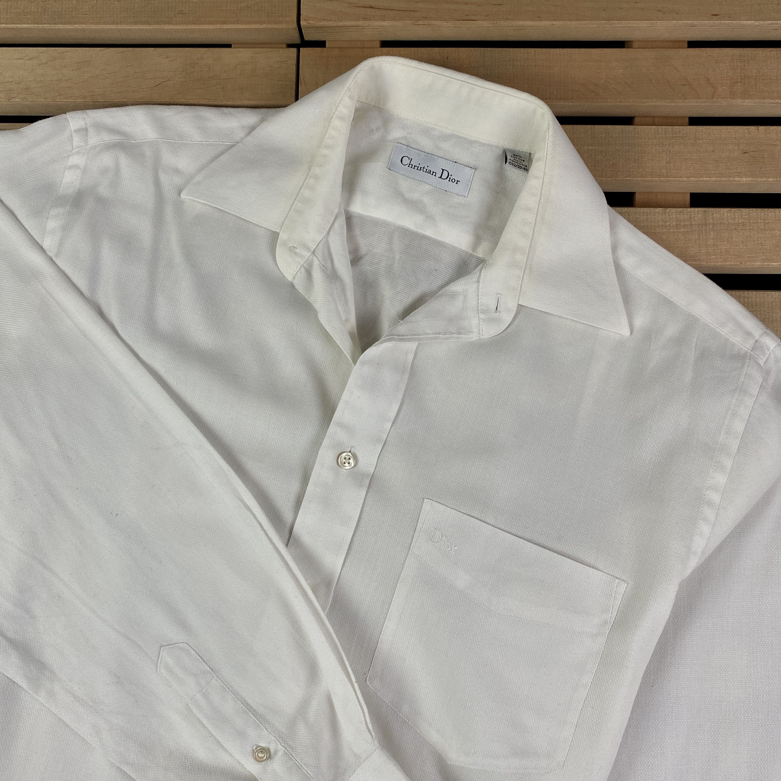 Christian Dior Monsieur Mens Long Sleeve Shirts Christian Dior Size 15 1/2 39-40 Size US L / EU 52-54 / 3 - 2 Thumbnail
