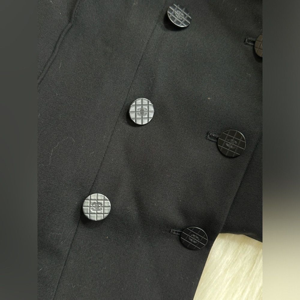 Chanel Chanel Single Breasted Jacket Black 01P 191228 Spring 2001 Size XS / US 0-2 / IT 36-38 - 6 Thumbnail