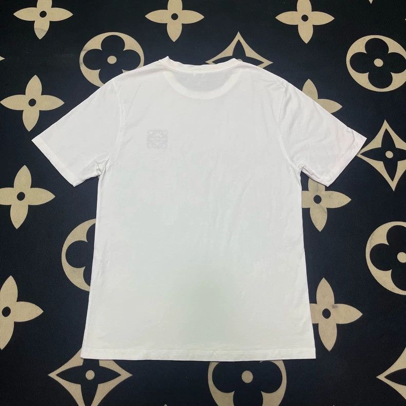 Loewe LOEWE White classic embroidered logo short sleeve T-shirt Size M / US 6-8 / IT 42-44 - 2 Thumbnail