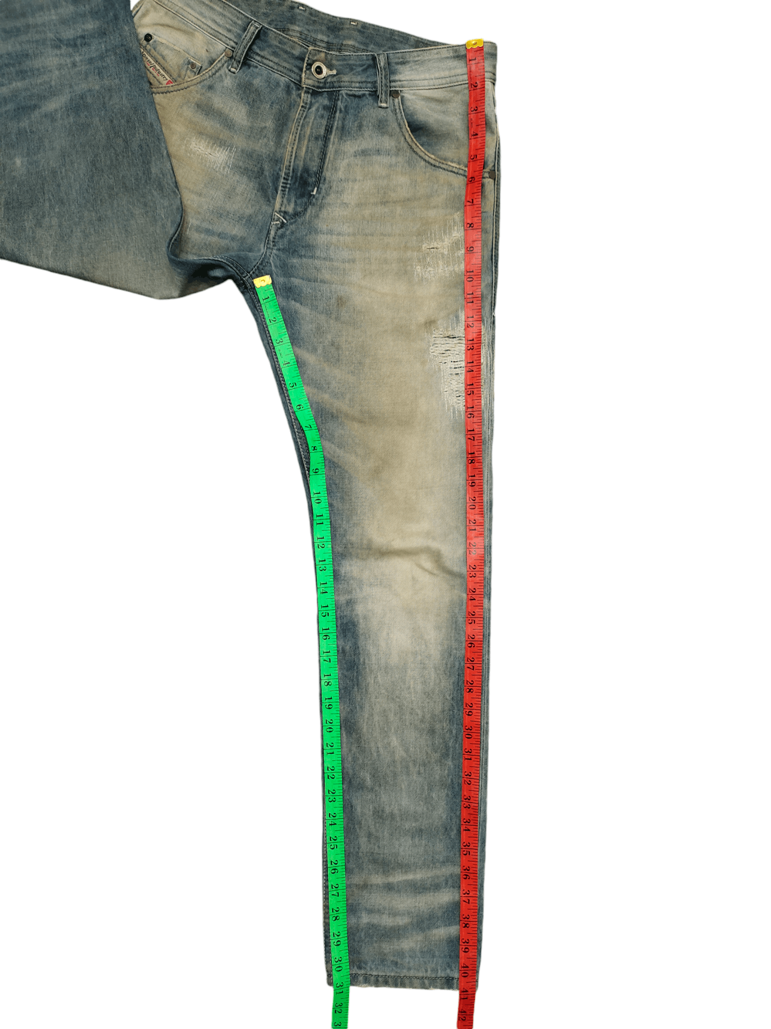 Diesel Vintage Y2k Diesel Krayver Slim Distress Rusty Denim Jeans Size US 30 / EU 46 - 9 Thumbnail