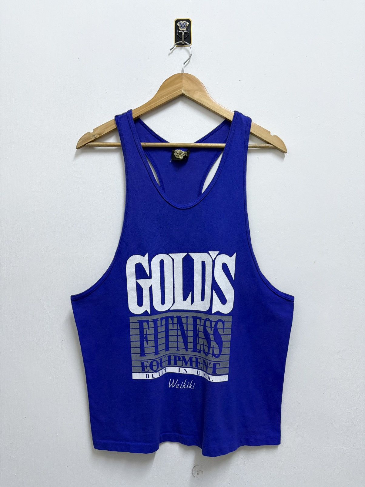 Vintage Vintage 90's Golds Gym - Fitness Equipment Tank Top Size US M / EU 48-50 / 2 - 1 Thumbnail