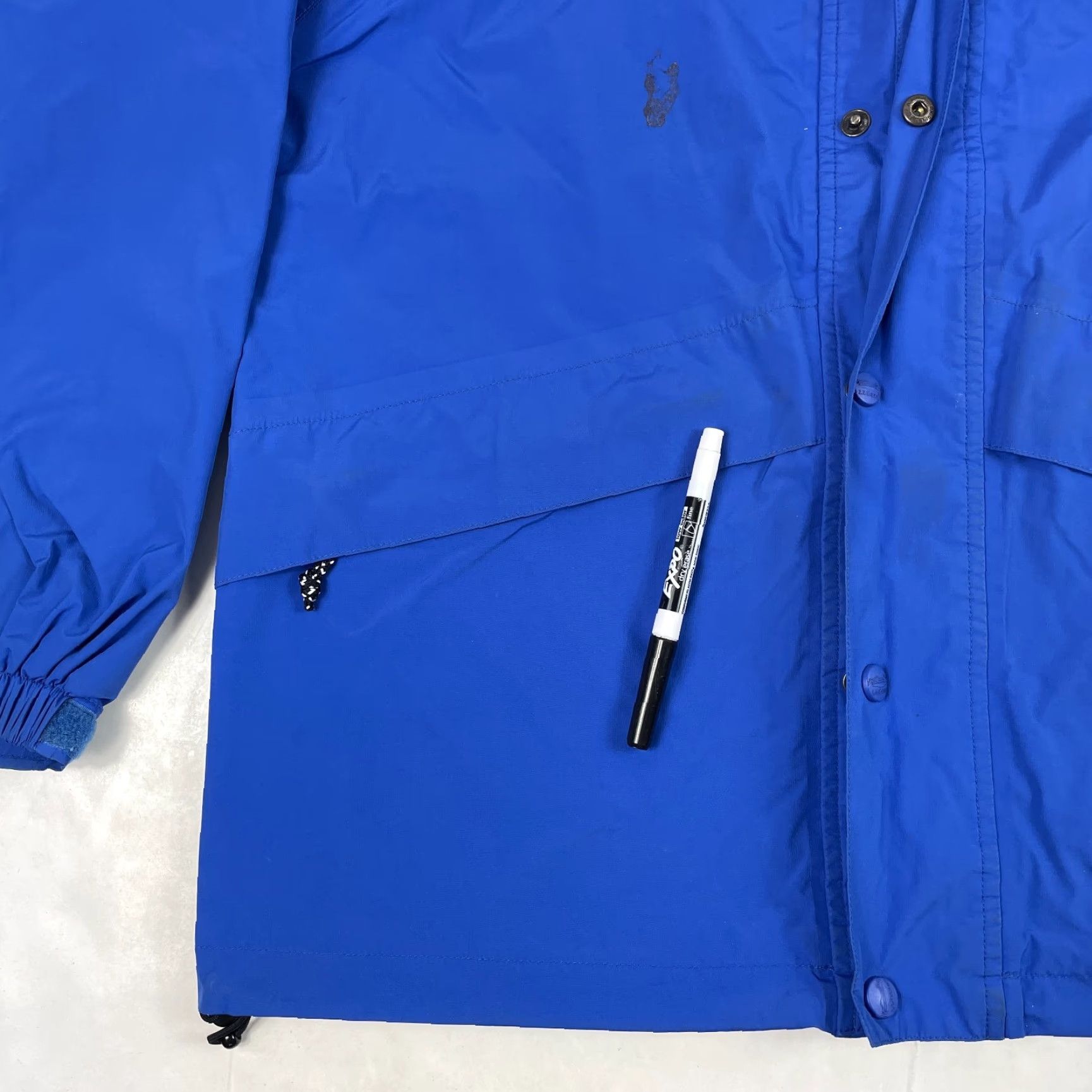 Vintage VINTAGE L.L.Bean Jacket Mens M Blue Goretex Waterproof Hooded Hiking Fishing Coat/Softshell Rain Wind-Resistant Size US M / EU 48-50 / 2 - 6 Thumbnail