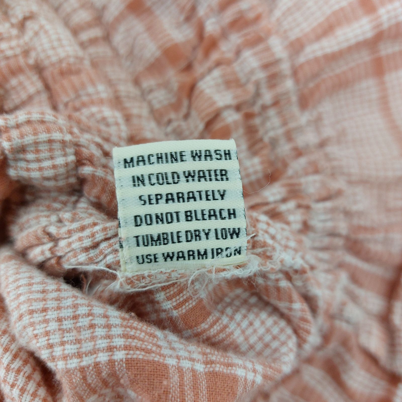 Other Sim & Sam Women's Top 90s Y2K Smocked Plaid Pink Shortsleeve Size L / US 10 / IT 46 - 6 Thumbnail