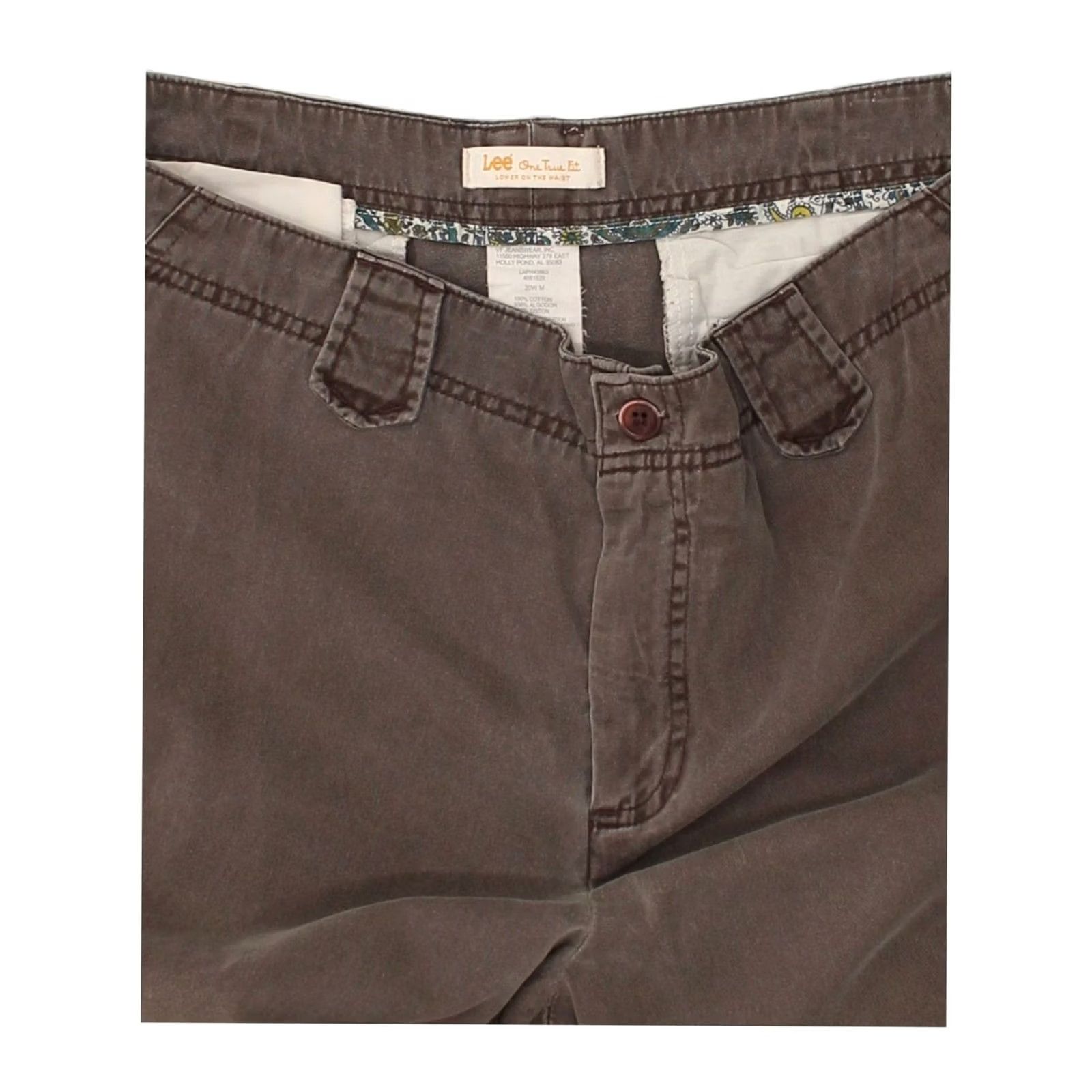 Lee LEE Womens Straight Cargo Trousers Grey Cotton W40 L30 Size 27" / US 4 / IT 40 - 3 Thumbnail