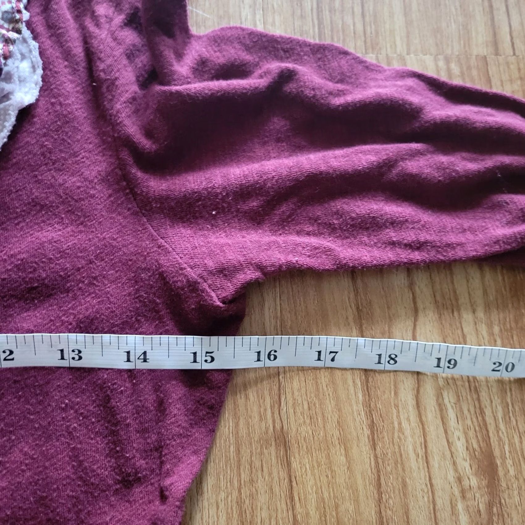 Anthropologie VINTAGE Anthropologie Deletta Shirt Womens Medium Red Cranberry Ruffle Neckline Cottage Size M / US 6-8 / IT 42-44 - 6 Thumbnail