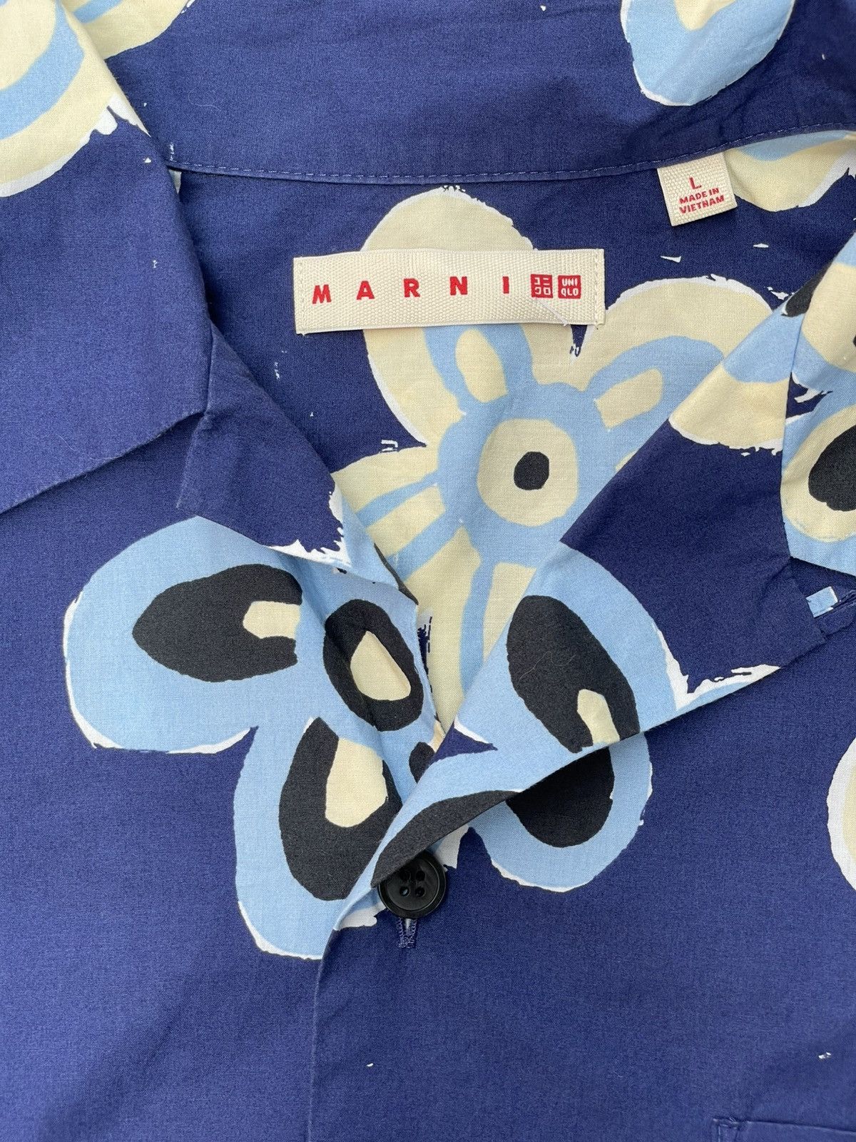 Marni Marni Uniqlo | Floral Shirt Size US L / EU 52-54 / 3 - 3 Thumbnail
