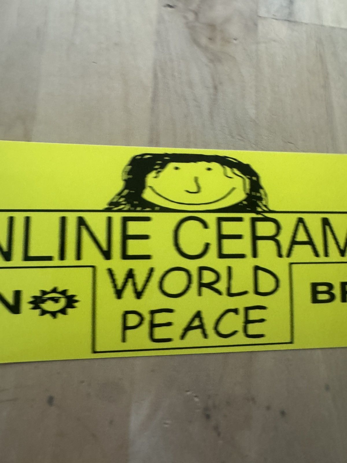 Online Ceramics Online Ceramics World Peace Sun Brand XL Bumper Sticker Size ONE SIZE - 3 Thumbnail