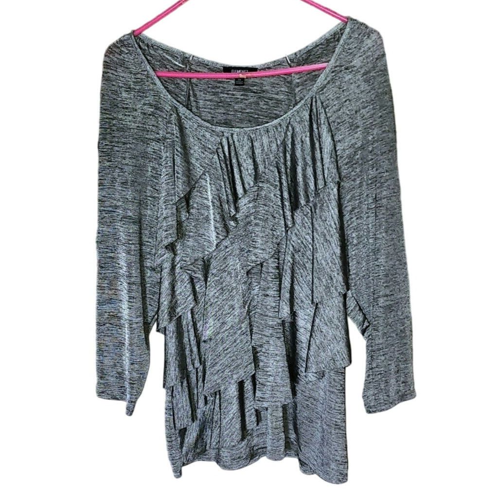 Element Elements Womans Size 2XL gray long sleeved top Size XXL / US 16-18 / IT 52-54 - 1 Thumbnail
