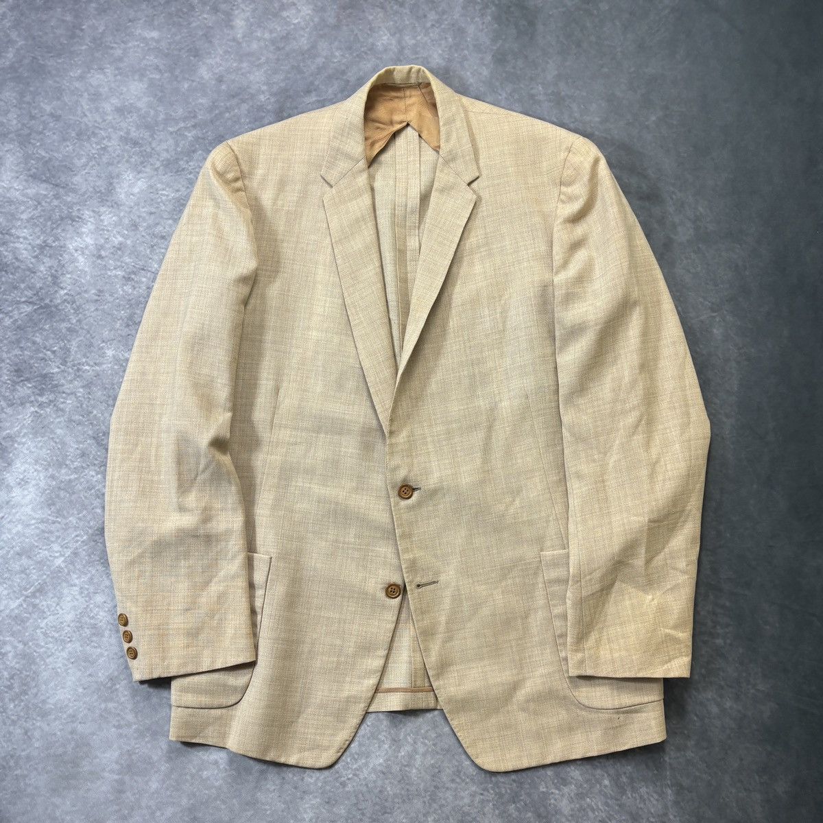 Vintage 1960s Wool Suit 70s Vintage Two Piece Suit Large Scotts US Size 42R - 3 Thumbnail
