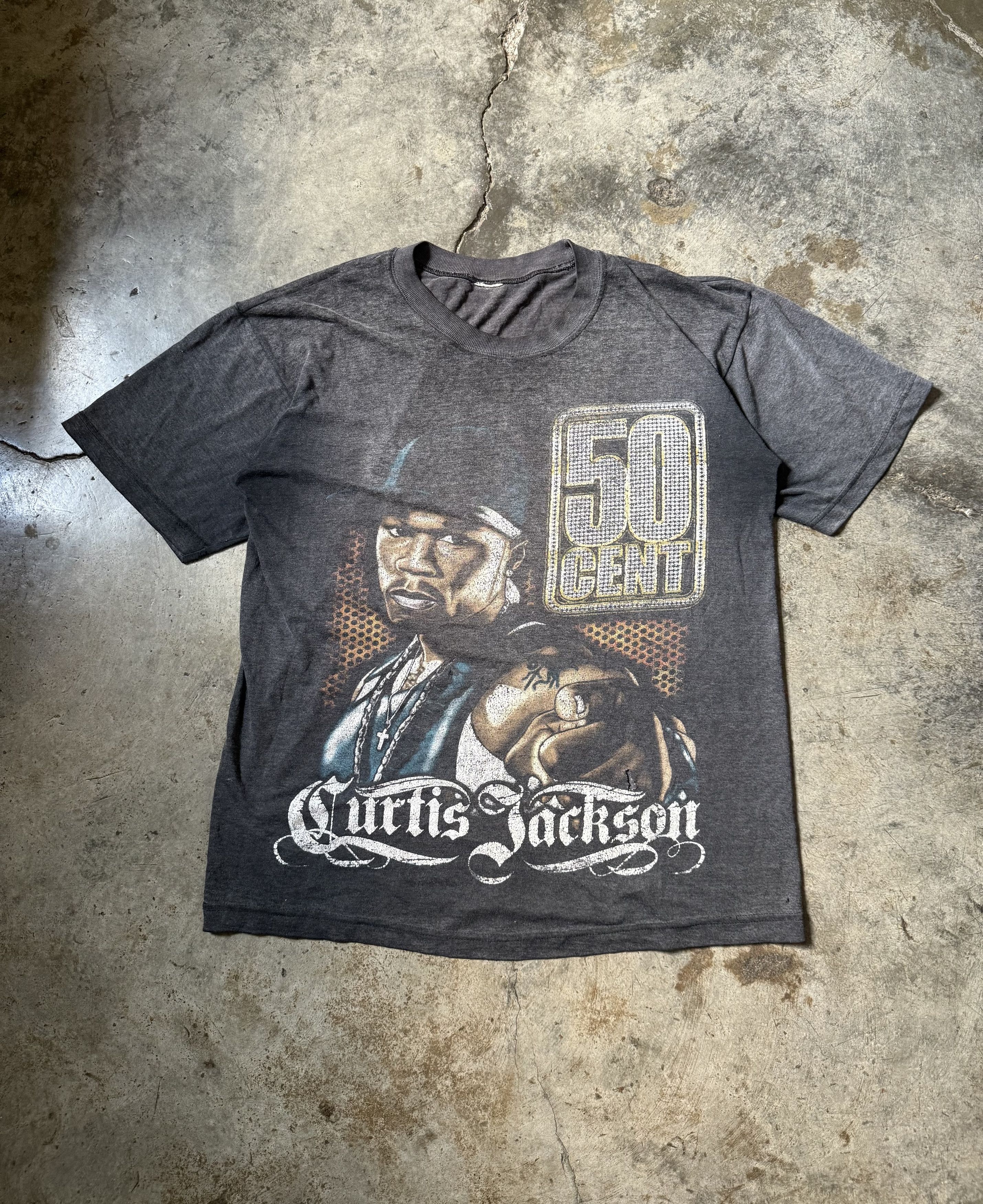 Rap Tees × Vintage 00s 50 Cent Bootleg Rap Tee Size US M / EU 48-50 / 2 - 1 Thumbnail