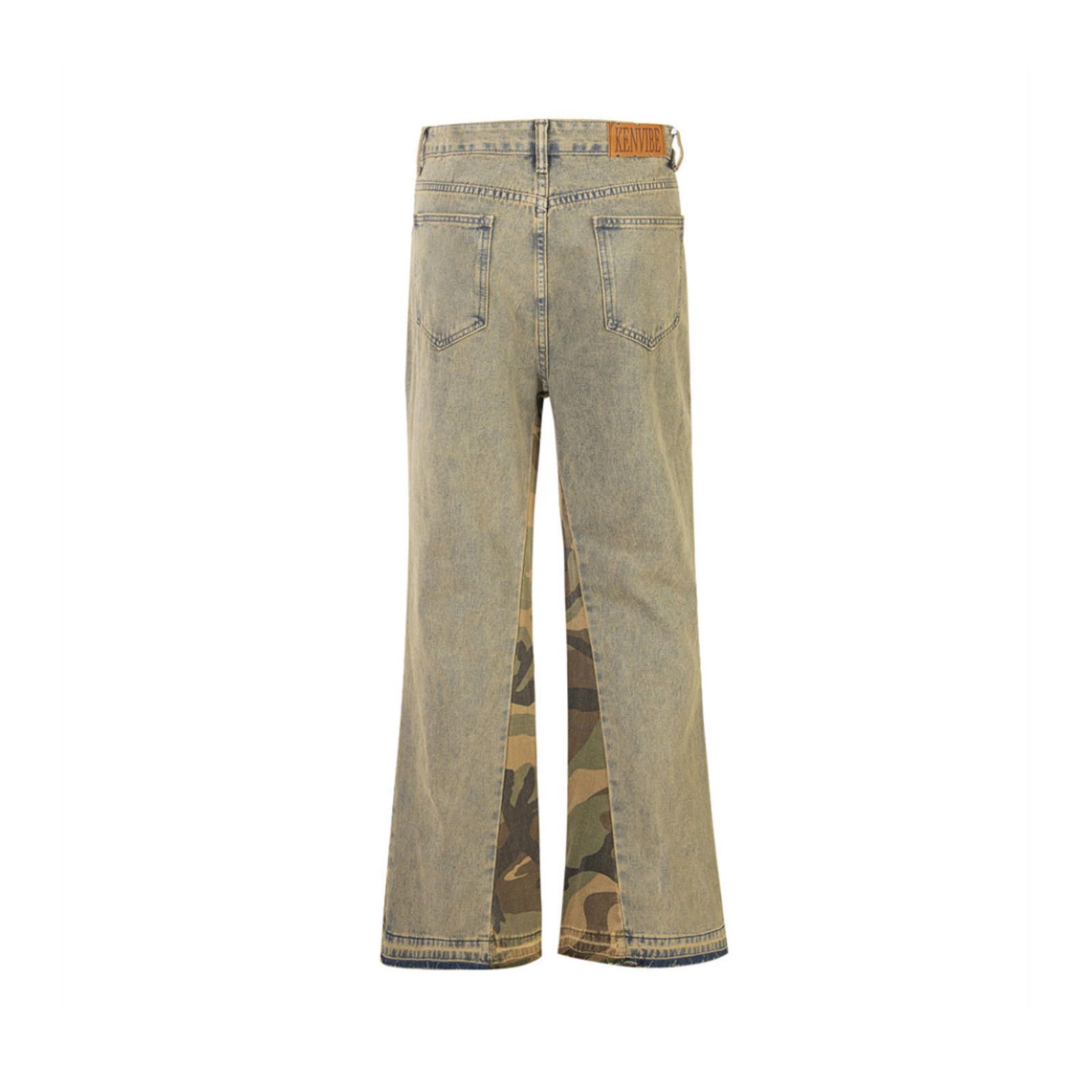 Japanese Brand Flared Camo Patch Jeans Size US 30 / EU 46 - 6 Thumbnail