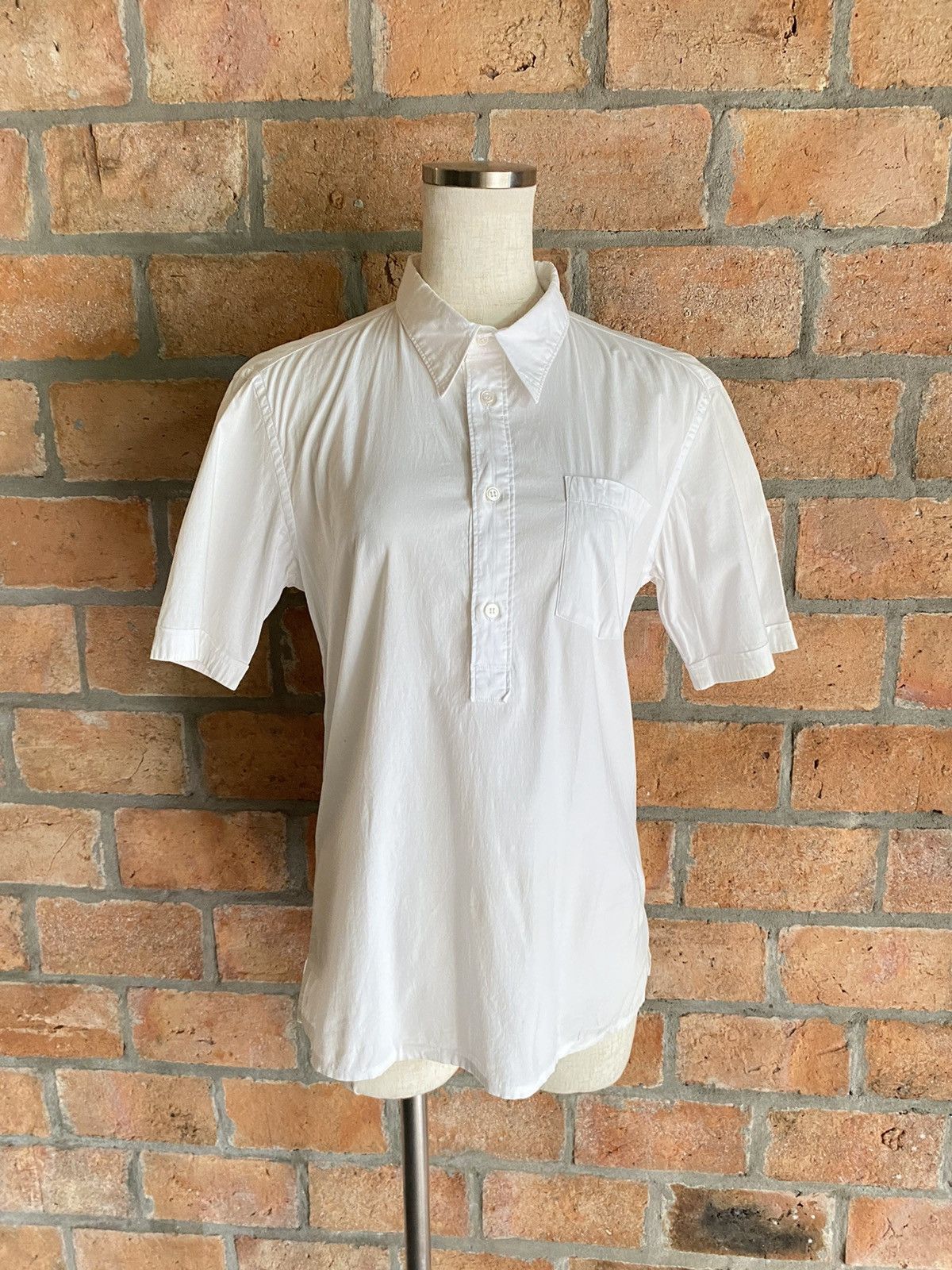 Zucca ZUCCA White Short-Sleeve Shirt Size US M / EU 48-50 / 2 - 18 Thumbnail