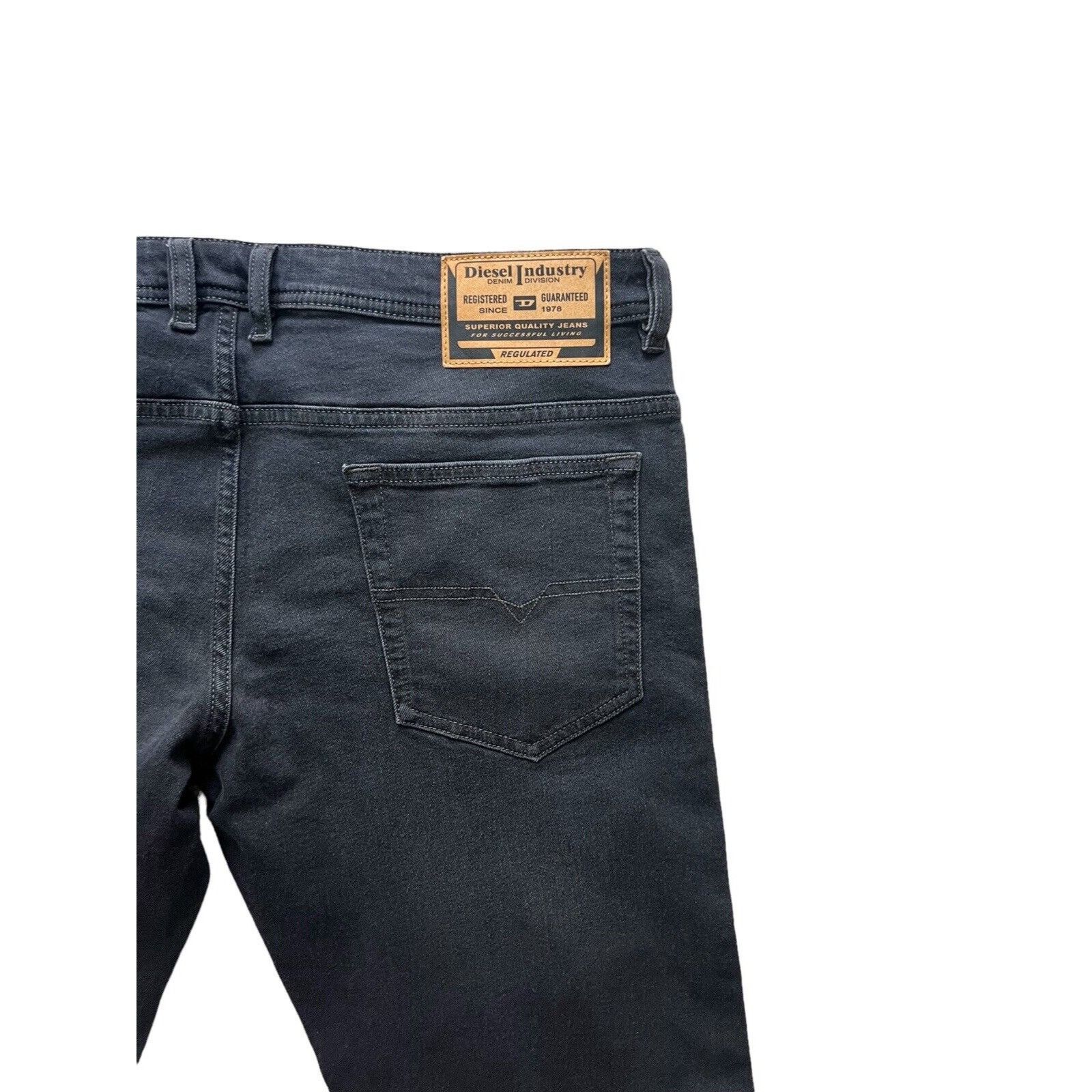 Diesel Diesel Mens Safado Straight Fit Jeans RM064 Black Size 36/32 Size US 36 / EU 52 - 4 Thumbnail