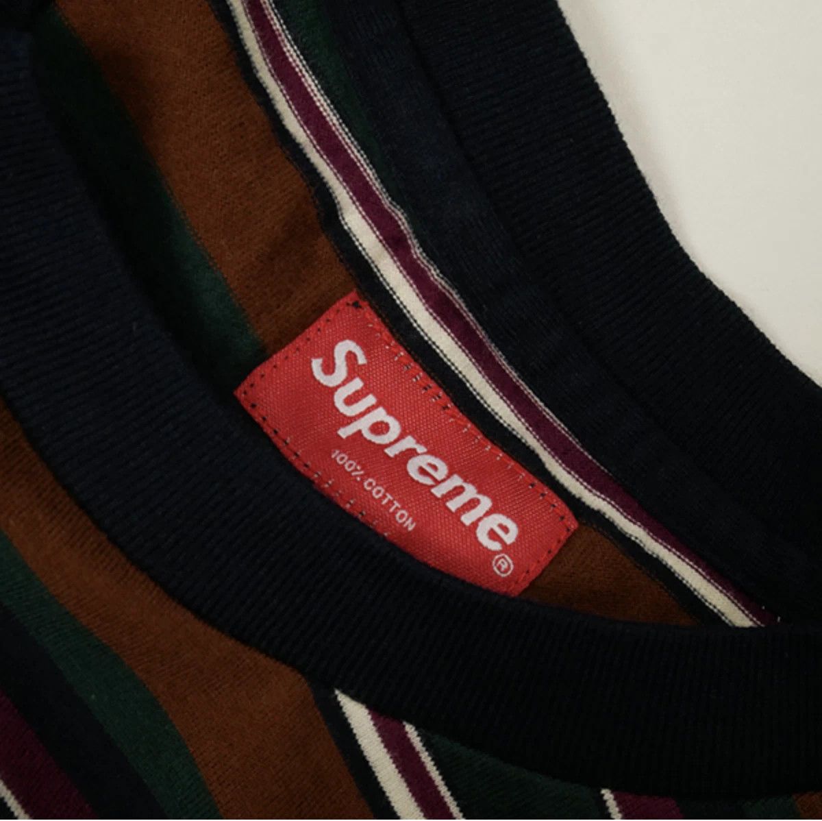 Supreme Supreme multi stripe L/s Top Dark Green SMALL Box Logo 15 Size US S / EU 44-46 / 1 - 6 Thumbnail