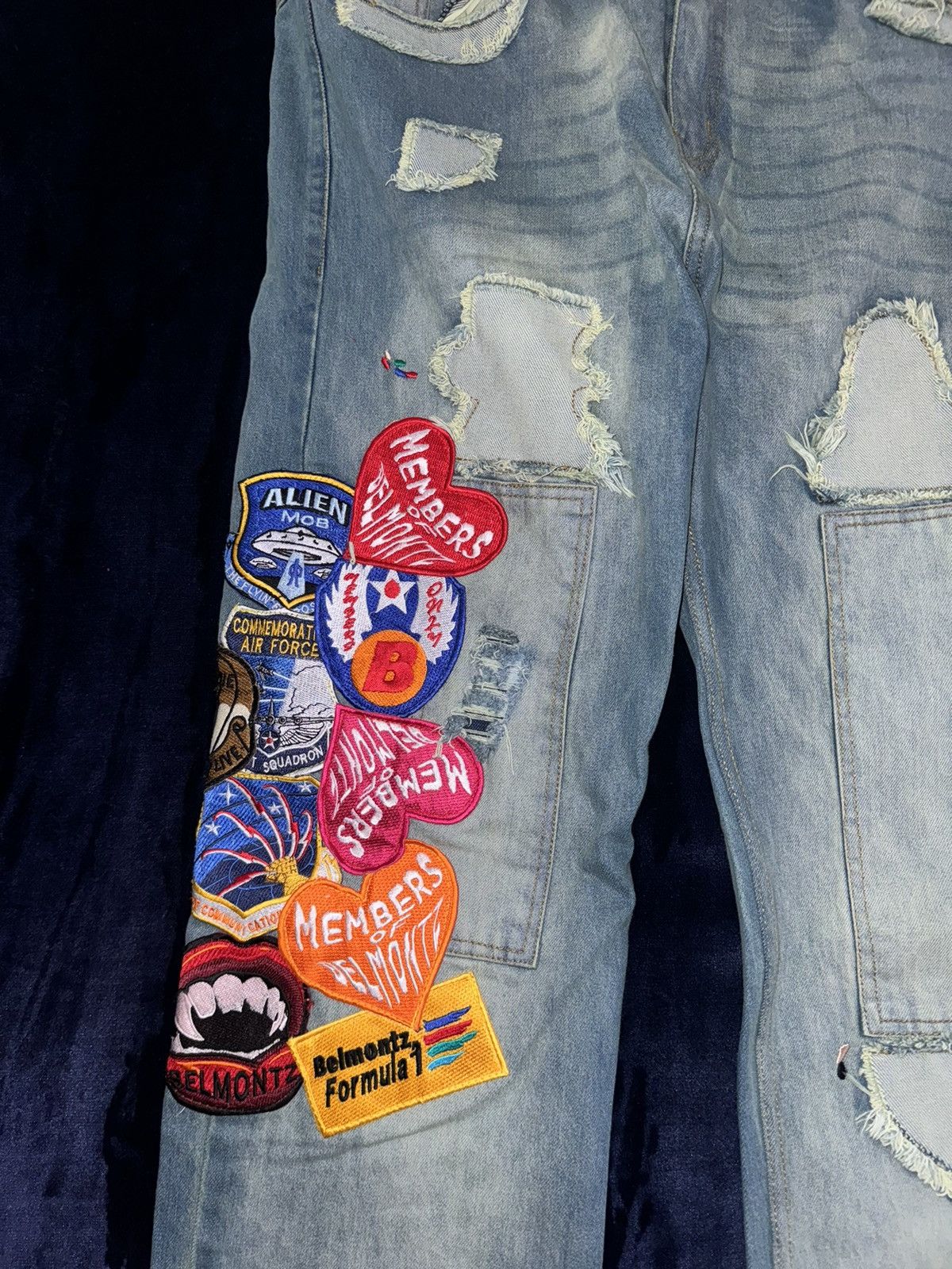 Other Belmontz MOB Patch Denim Distressed Size US 36 / EU 52 - 3 Thumbnail