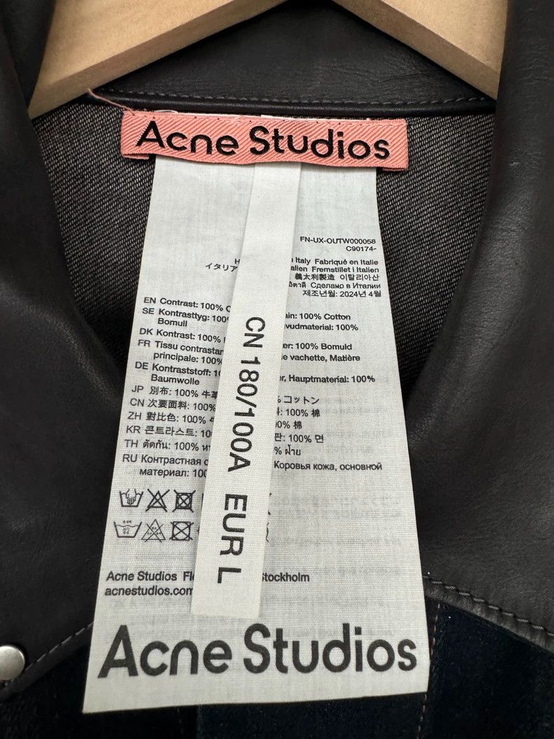 Acne Studios Acne Studios 24 FW Patchwork Collar Ripple Washed Denim Ja Size US L / EU 52-54 / 3 - 7 Thumbnail