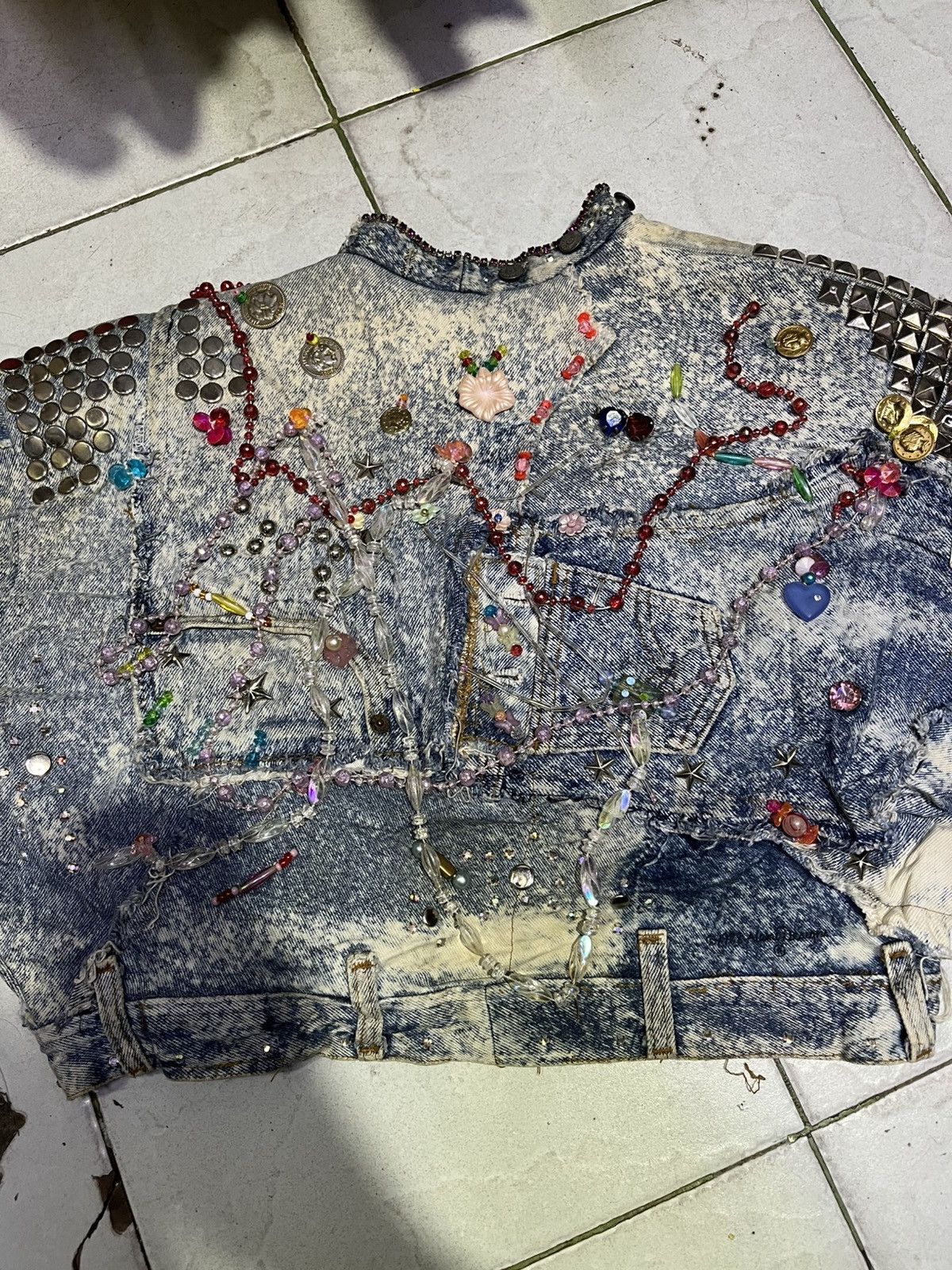 Levi's 🔥🔥🔥 Very Rare Levis Patchwork X Tony Alamo Denim Jacket Size US S / EU 44-46 / 1 - 18 Thumbnail