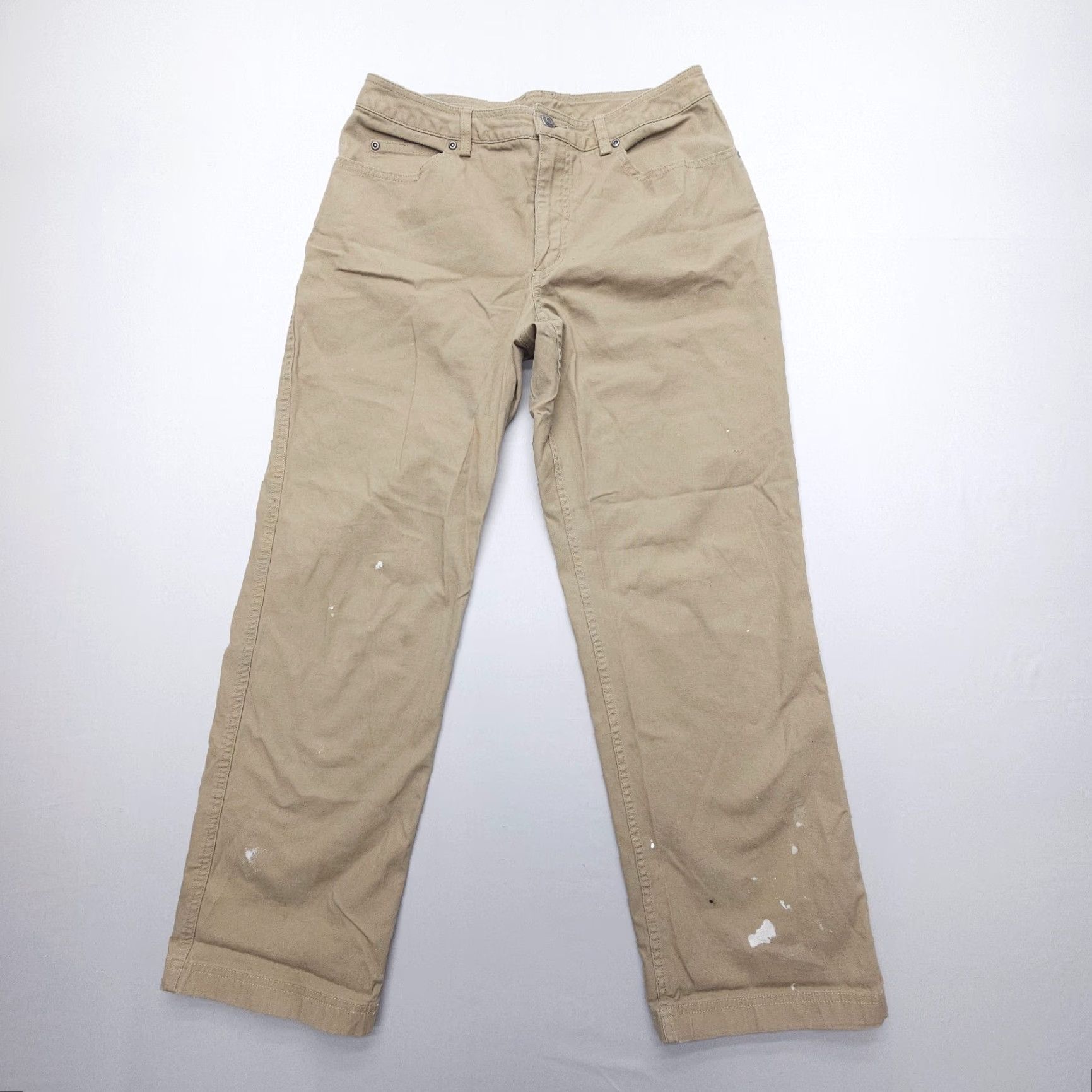 Vintage Duluth DuluthFlex Fire Hose Work Pants Womens 10 x 31 Tan Chino Stretch Pockets Casual, Workwear Modern Regular Size 10 Beige/Khaki Womens Size 32" / US 10 / IT 46 - 2 Thumbnail
