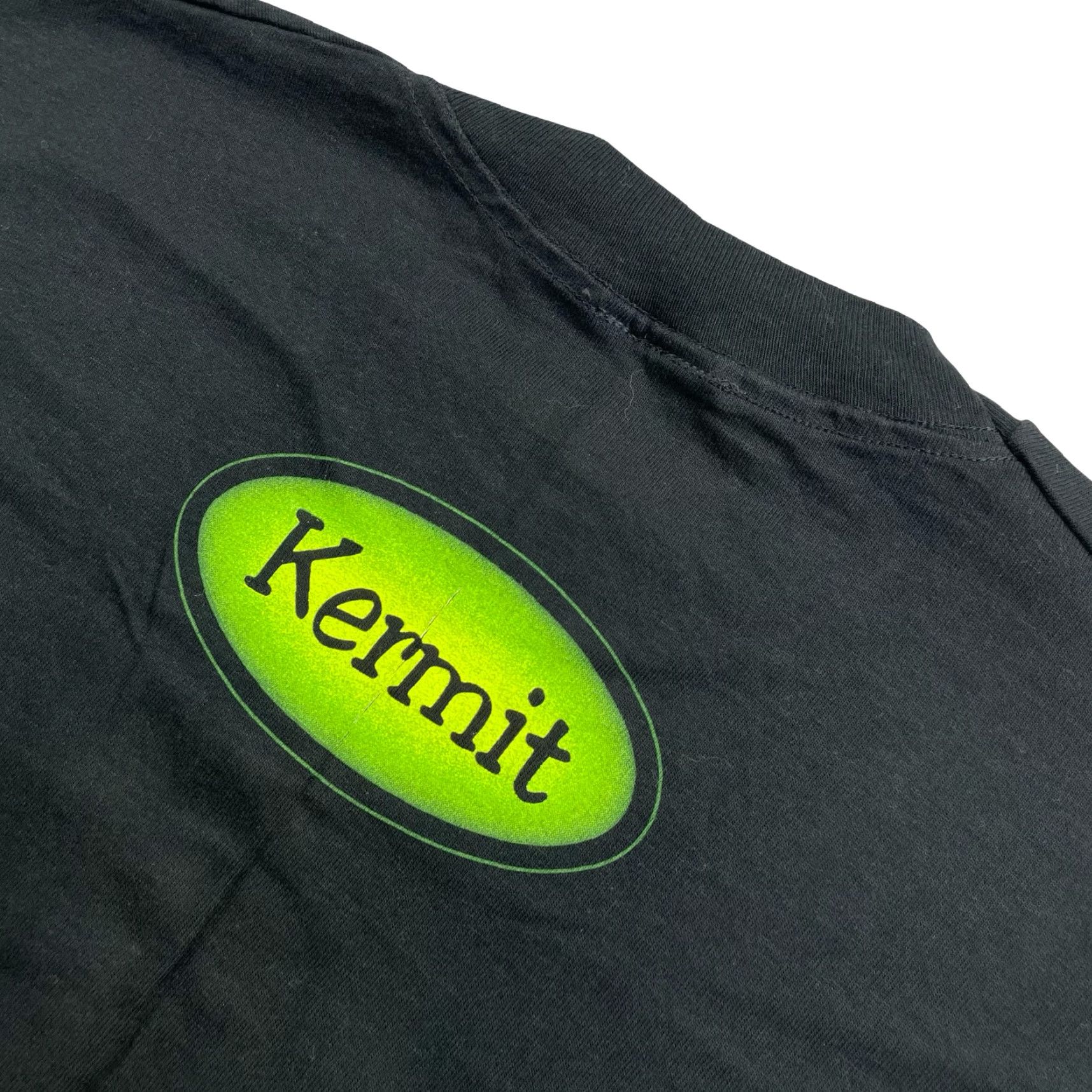 Vintage VTG Kermit The Frog Big Face 100% Oats T-Shirt Men M Black 100% Cotton Short Sleeve Single Stitch Crew Neck USA 90s Cartoon Vintage Mens Size US M / EU 48-50 / 2 - 5 Thumbnail