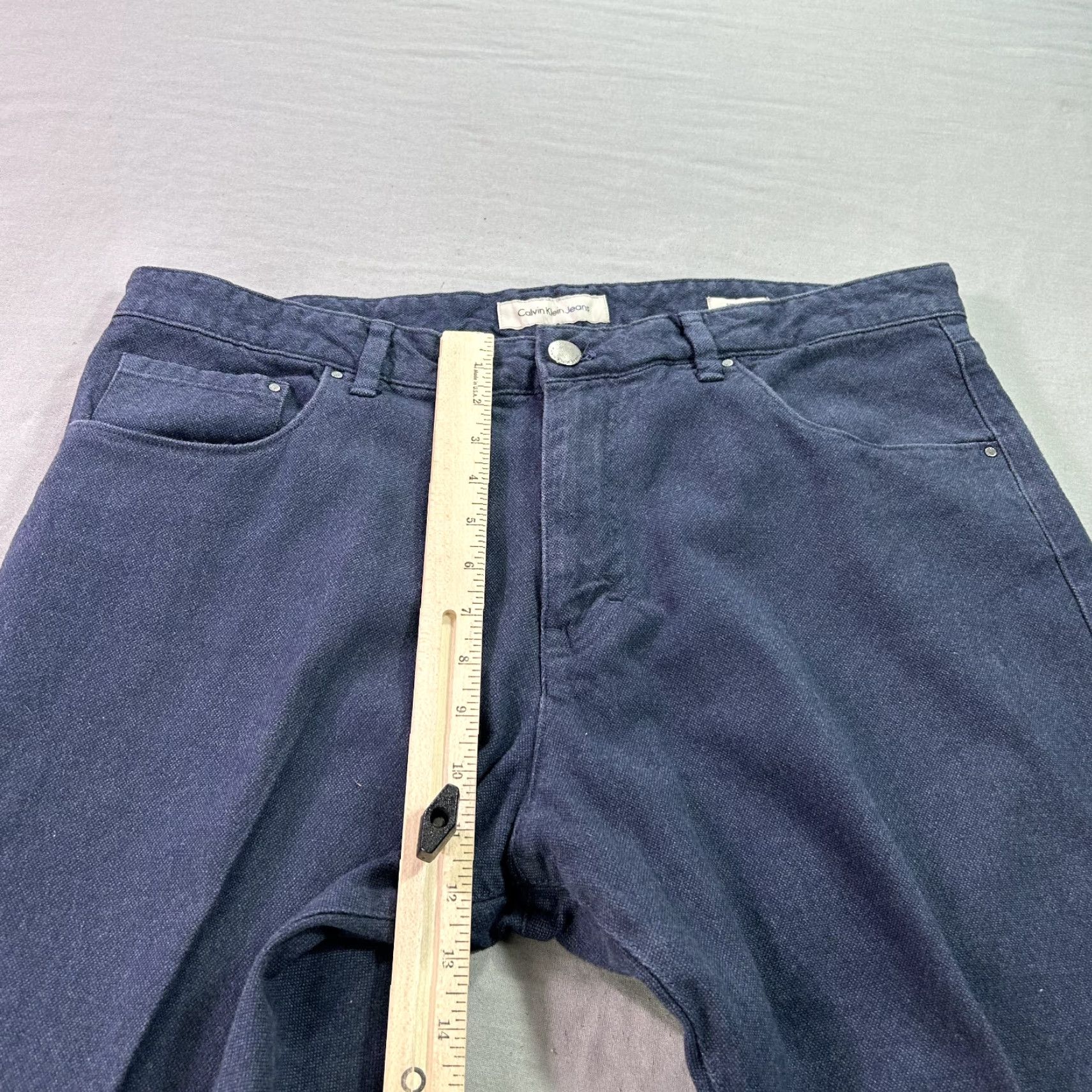 Calvin Klein Calvin Klein Jeans Mens 36x29 Blue Classic Straight Pants Casual Adult Size US 36 / EU 52 - 7 Thumbnail