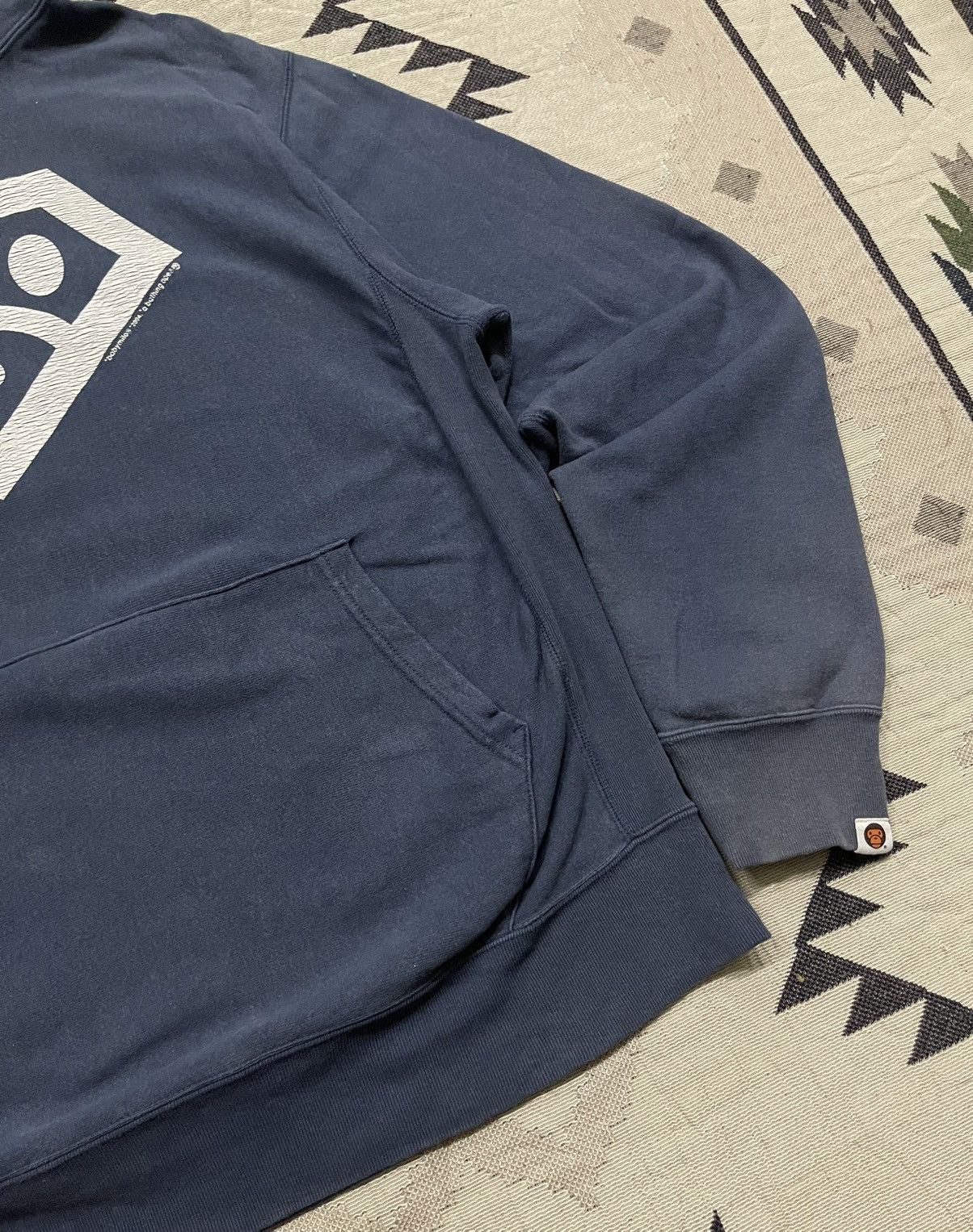 Bape 2004 BABY MILO BY A BATHING APE DIAMOND LOGO HOODIE FADED Size US M / EU 48-50 / 2 - 6 Thumbnail