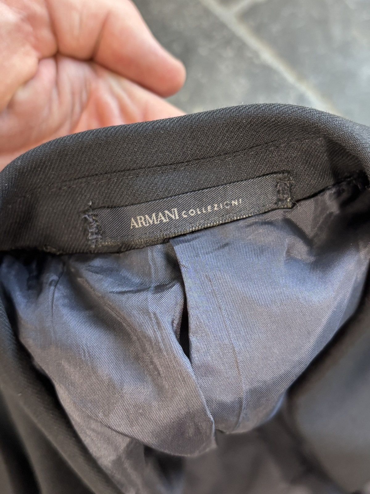 Armani Collezioni Armani Suit G-Line Wool Two Piece 2pc EU 52 Trousers Jacket Size 36S - 14 Thumbnail