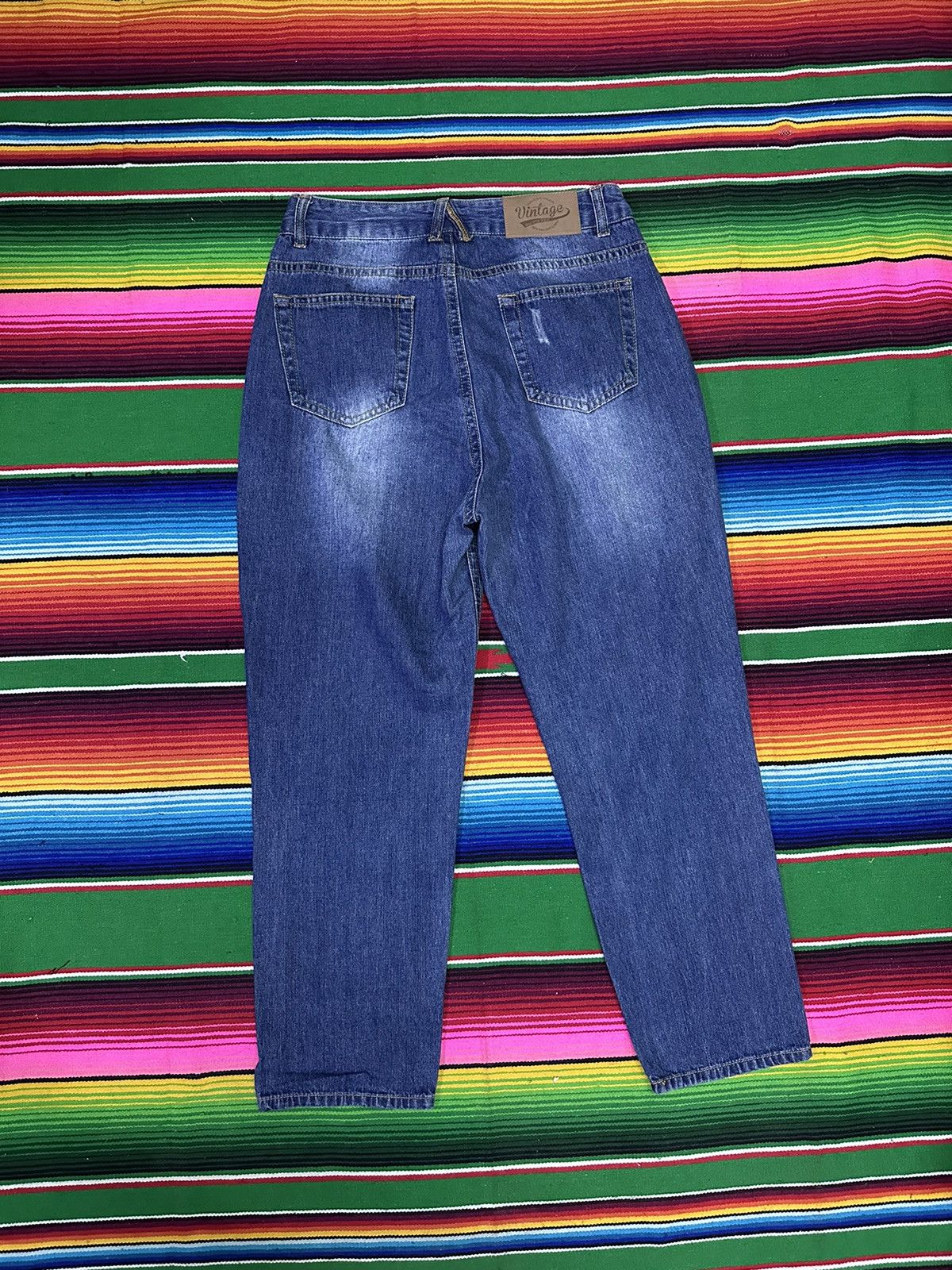 If Six Was Nine 💥Patchwork💥 Denim Vintage Crazy Design 💥 Size US 28 / EU 44 - 2 Thumbnail
