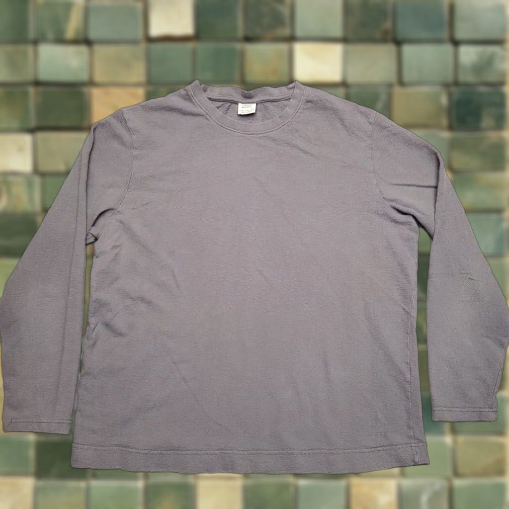 Etro VINTAGE Paul Mark Pullover Crewneck XL Gray Textured Thermal 90s Y2K Retro Casual Mens Size US XL / EU 56 / 4 - 1 Thumbnail