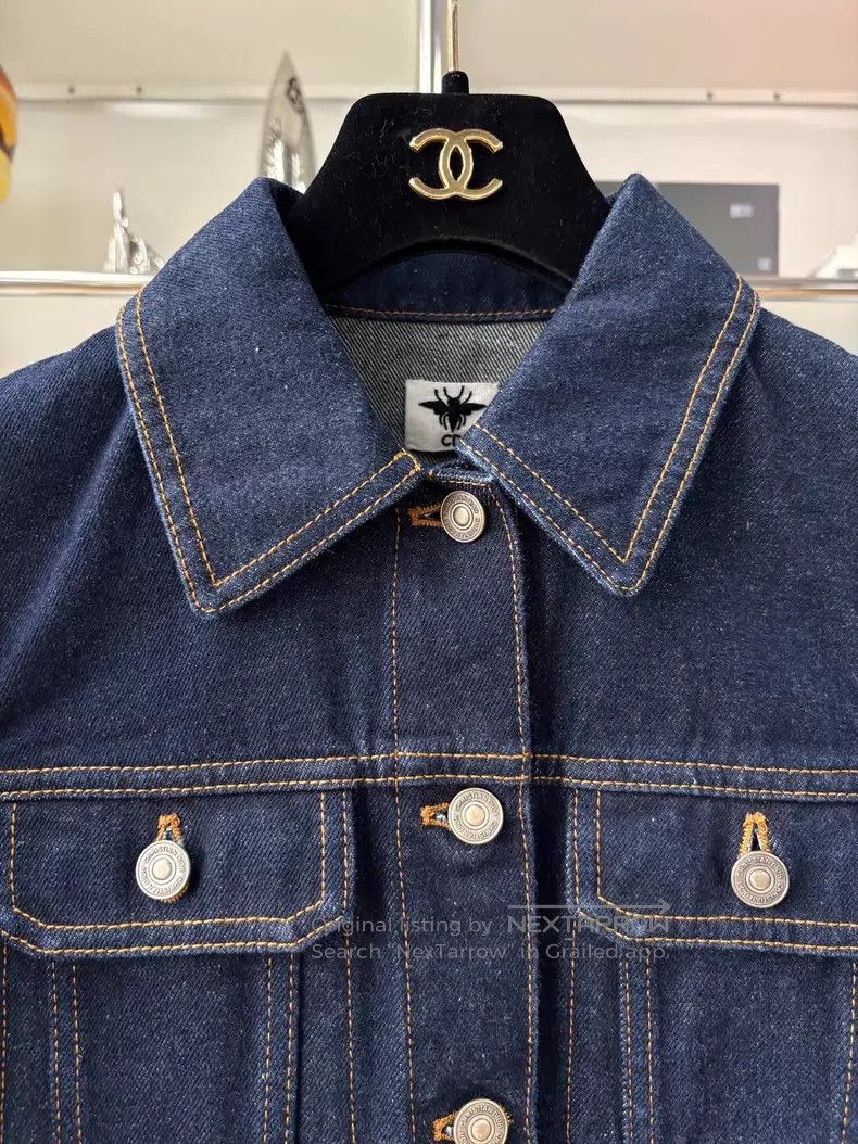 Dior Dior Dark blue two-pocket short denim jacket Size XS / US 0-2 / IT 36-38 - 2 Thumbnail