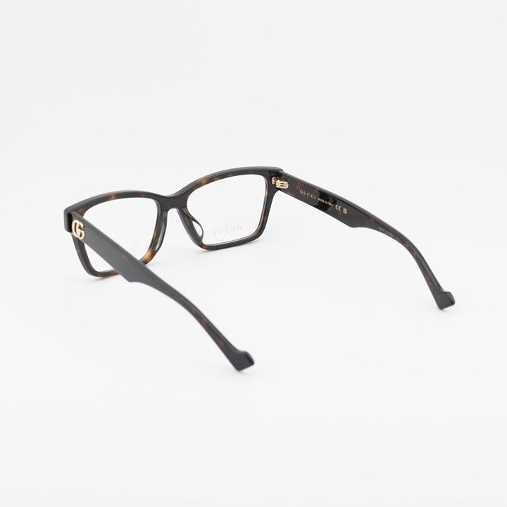 Gucci Gucci GG1476OK 002 Square Eyeglasses - Dark Havana 55mm Size ONE SIZE - 11 Thumbnail