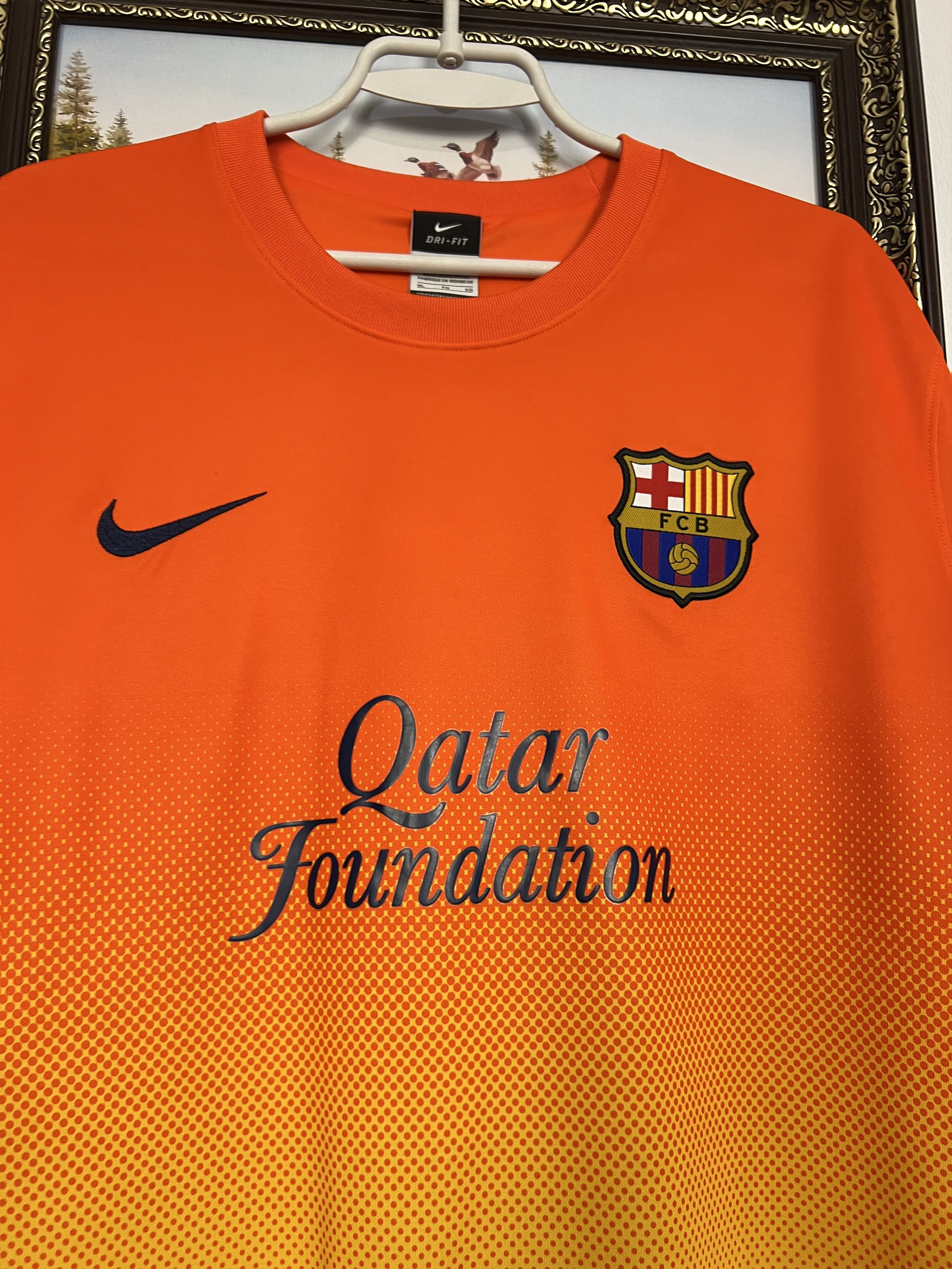 Nike Barcelona Away football shirt Soccer Jersey Trikot Camiseta Size US XL / EU 56 / 4 - 4 Thumbnail
